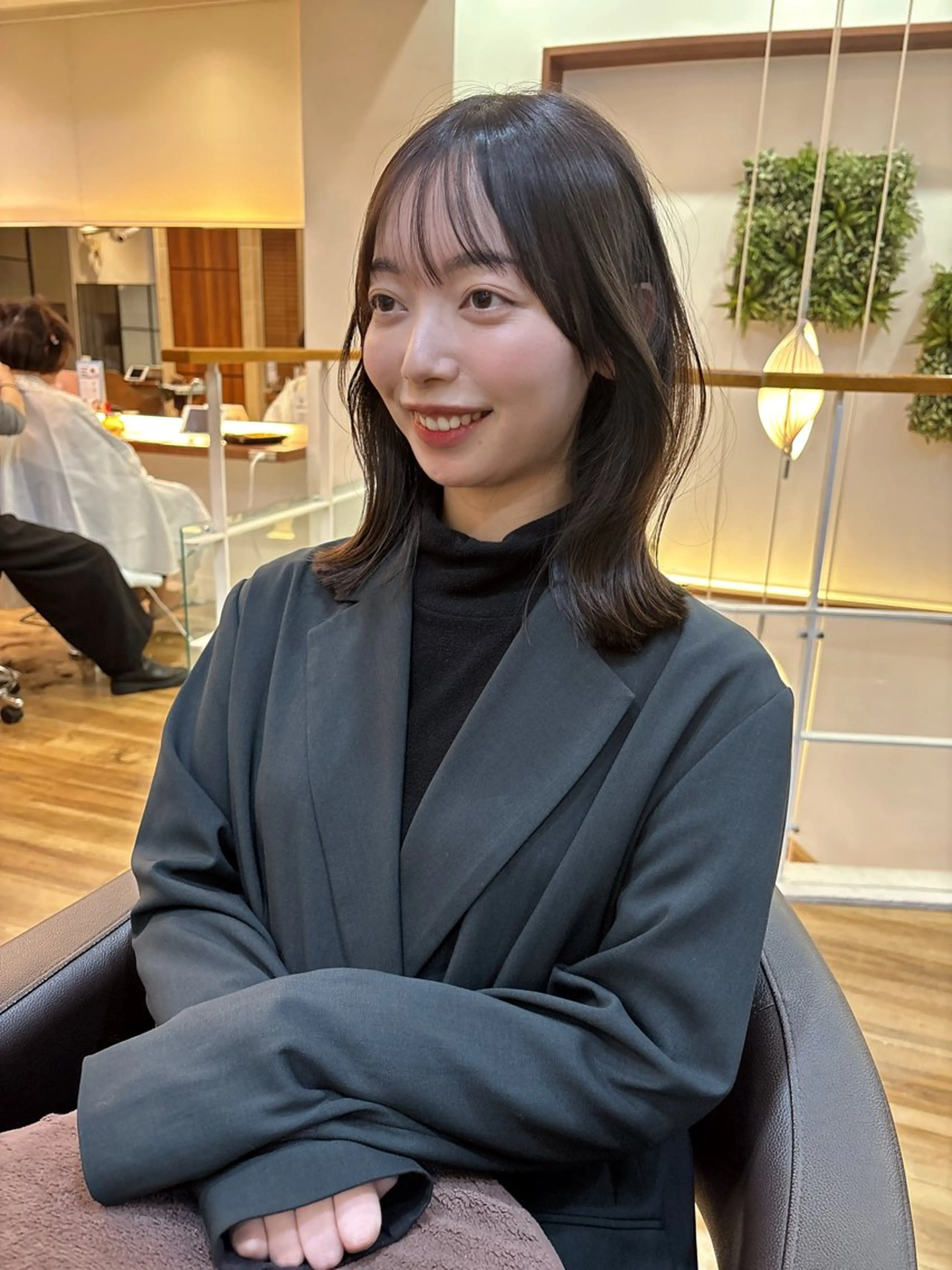 ミディアム カラー ボブレイヤー ブラウンカラー モカブラウン ボブ レイヤーカット レイヤーカット /髪質改善/千葉怜寿のヘアスタイル