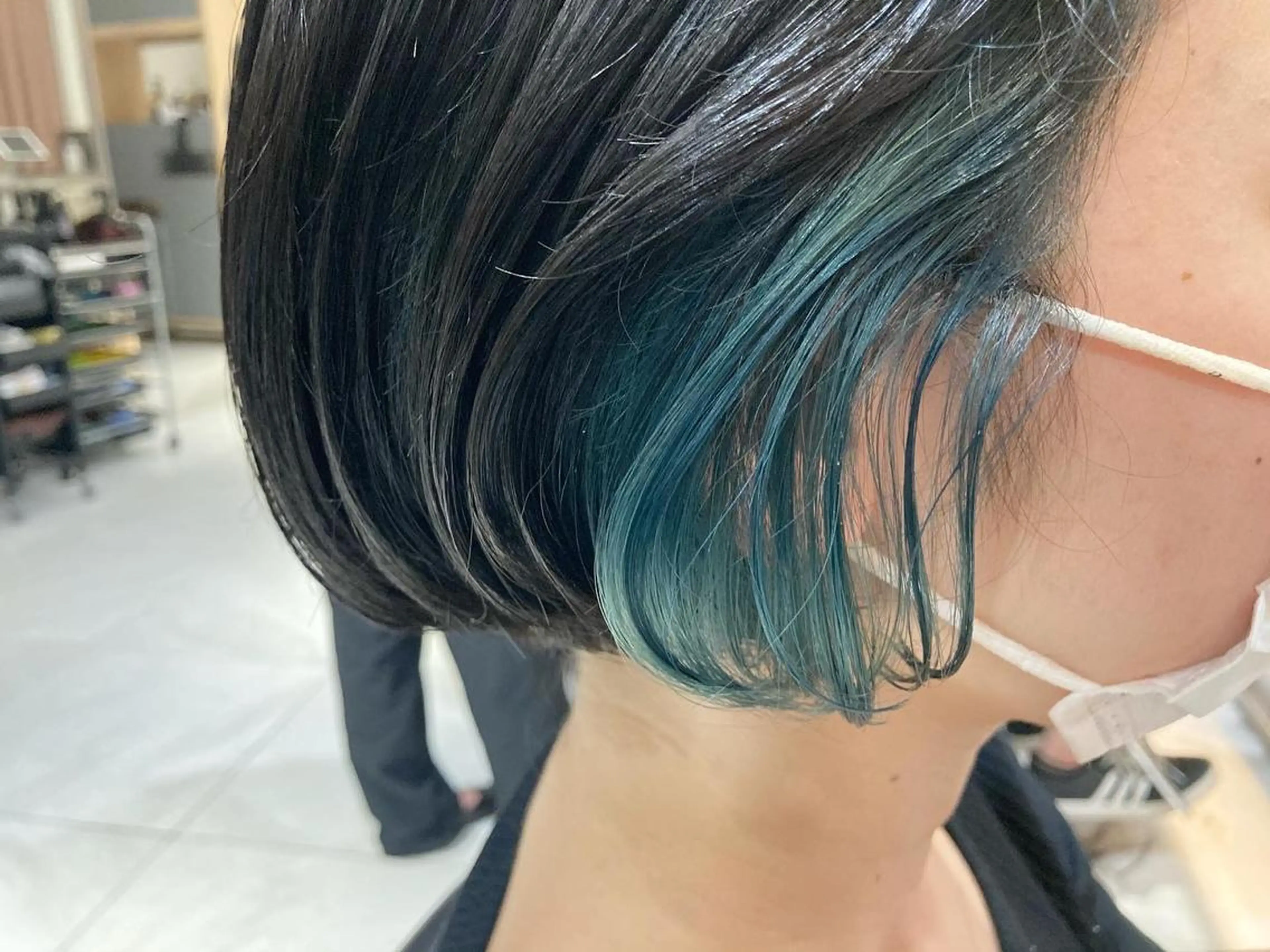 ミディアム カラー インナーカラー カット ヘアカラー トリートメント ヘアセット 垢抜け韓国風ヘア カラーMIKUのヘアスタイル