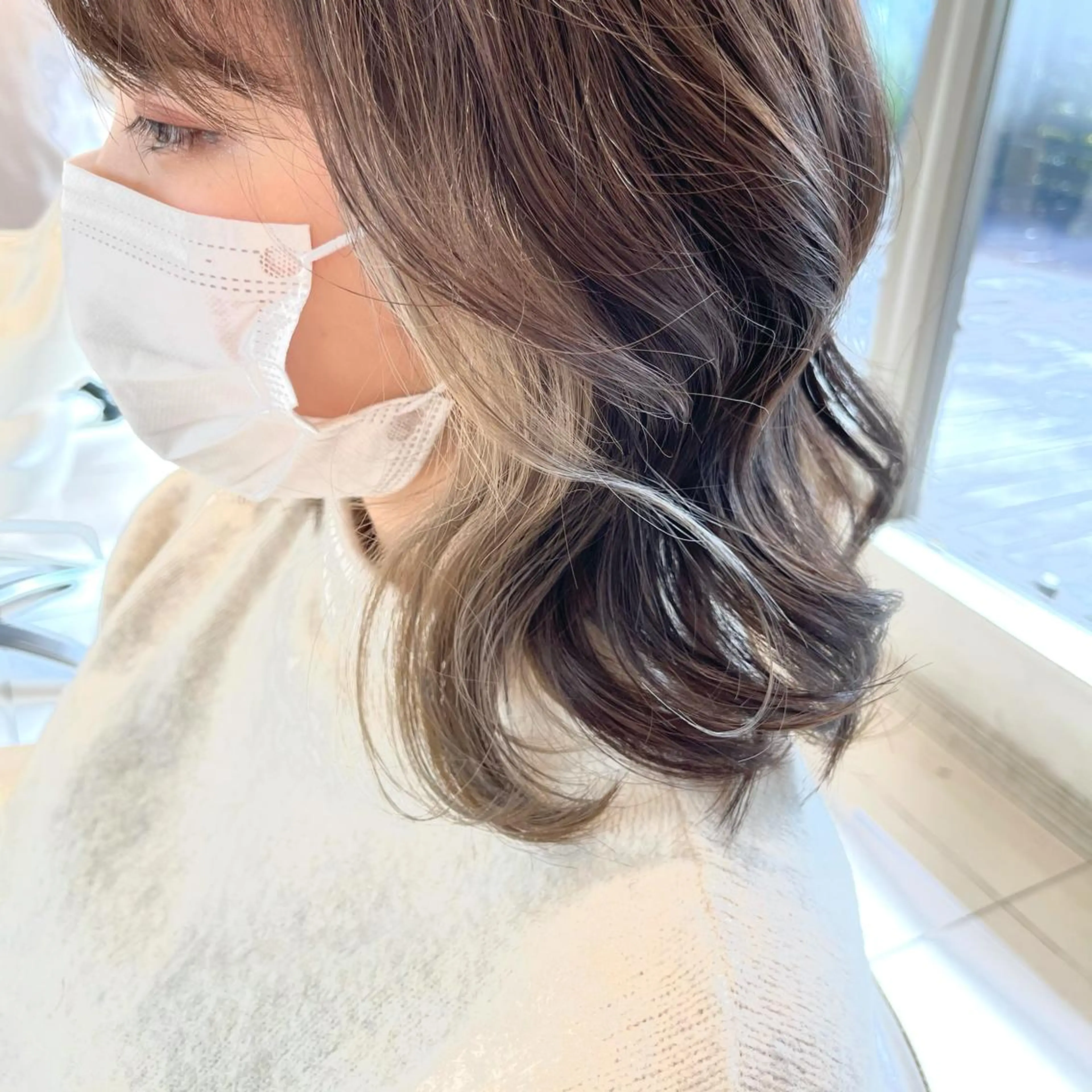 ミディアム 柏本 果菜のヘアスタイル
