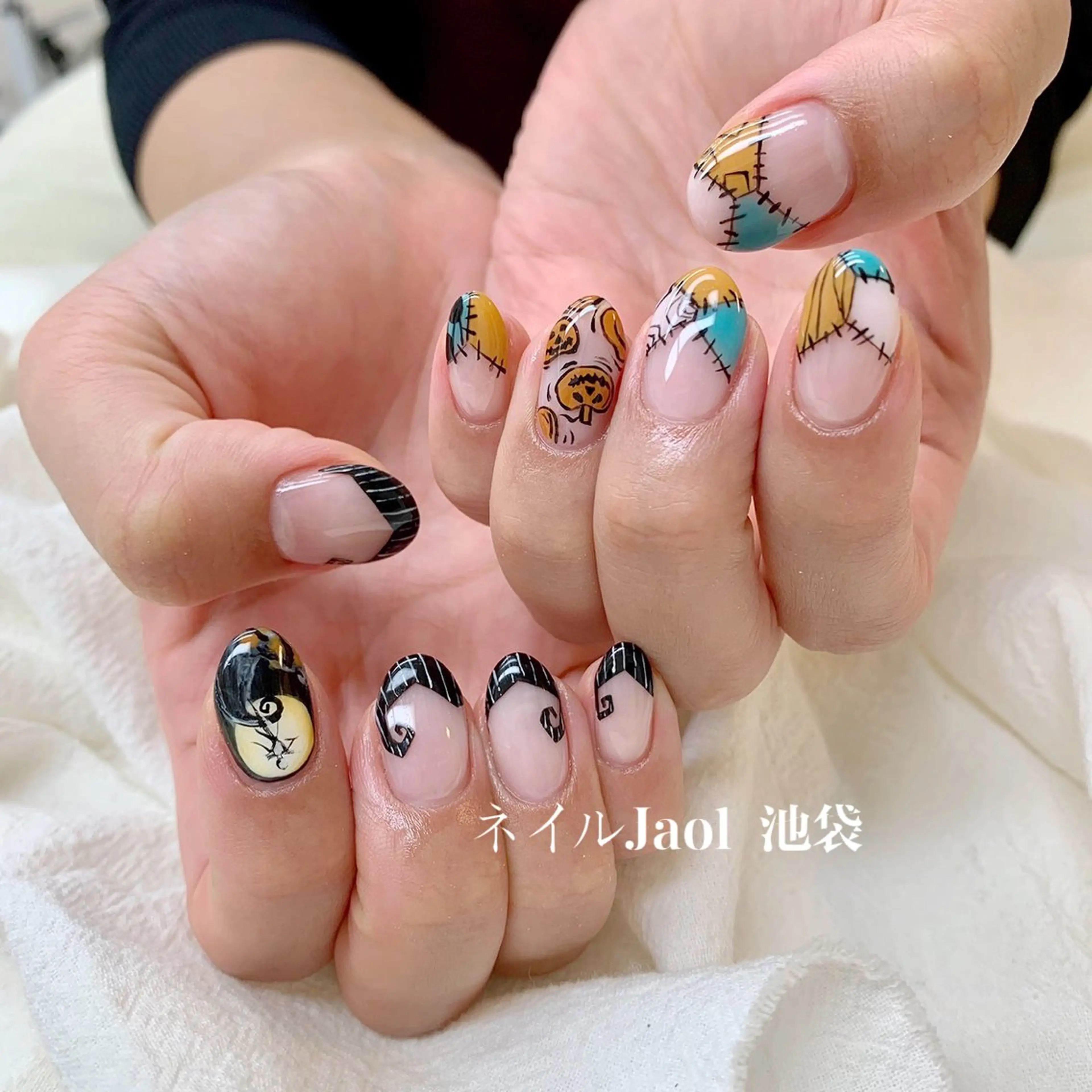 ミディアム ハロウィン nail jaol池袋店所属・ネイルJaol 池袋のネイルデザイン