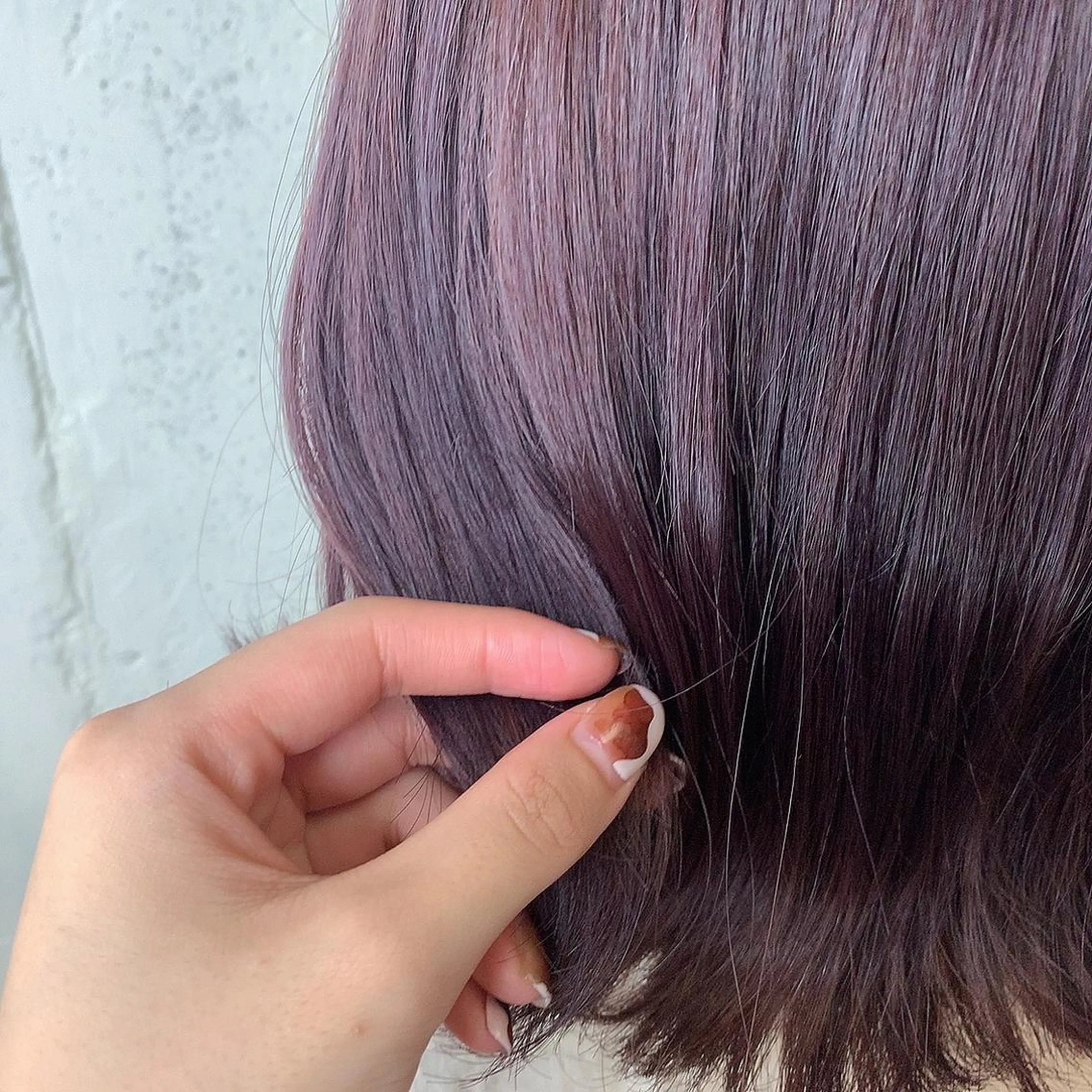 ショート カラー パーマ ヘアアレンジ メンズ キッズ ネイル マツエク・マツパ メンズブリーチ ブリーチ ラベンダーカラー charme【 シャルム 】所属・ボブ/レイヤー/ nanamiのヘアスタイル