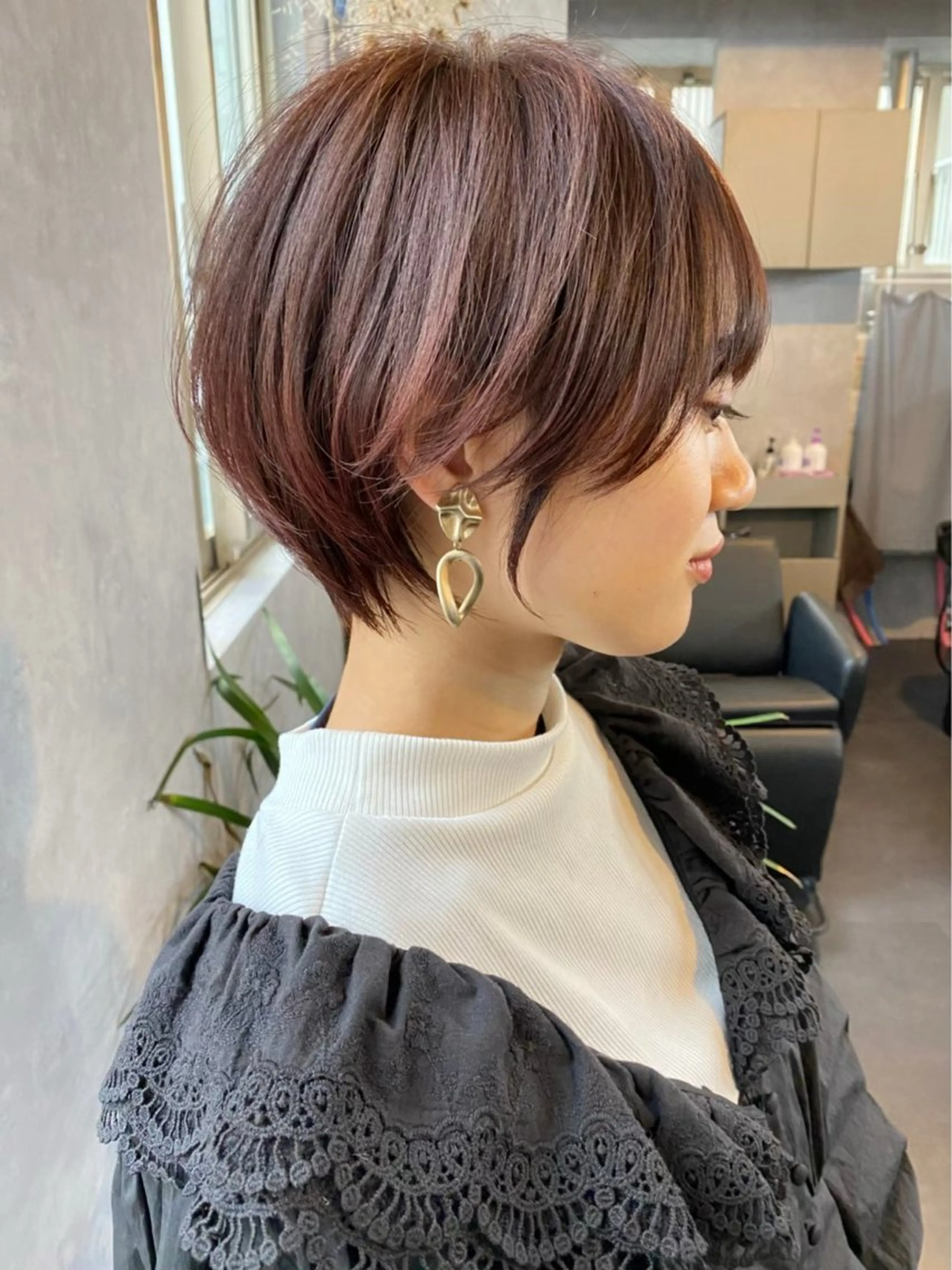 ショート 似合わせカット ショートヘア Lond mare 天神大名店所属・時短×ショートボブ 💡ウメダナオヤ💡のヘアスタイル