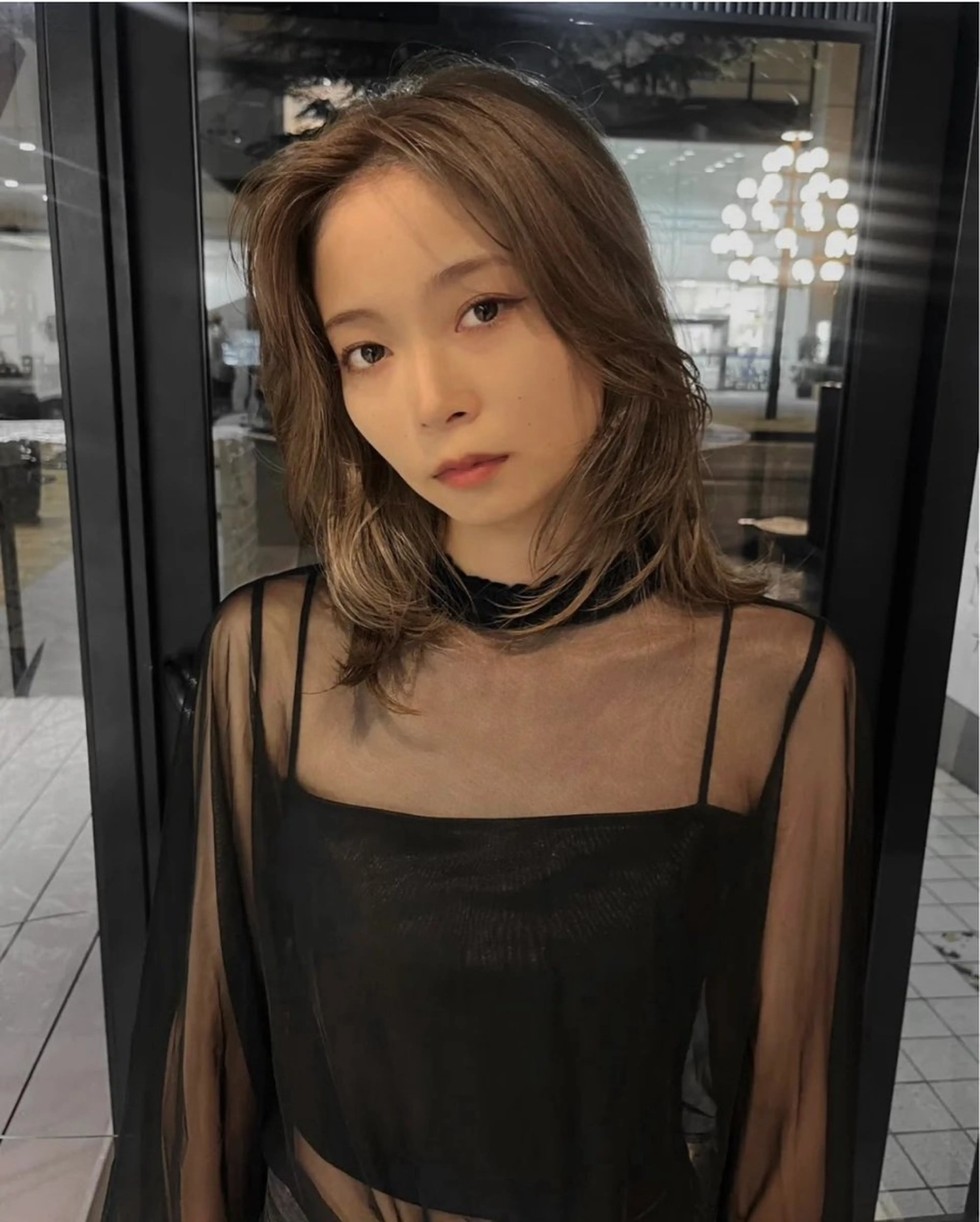 セミロング ヘアカラー トリートメント ColetteHAIR the MORIOKA所属・コレットヘアー 大村環奈のヘアスタイル