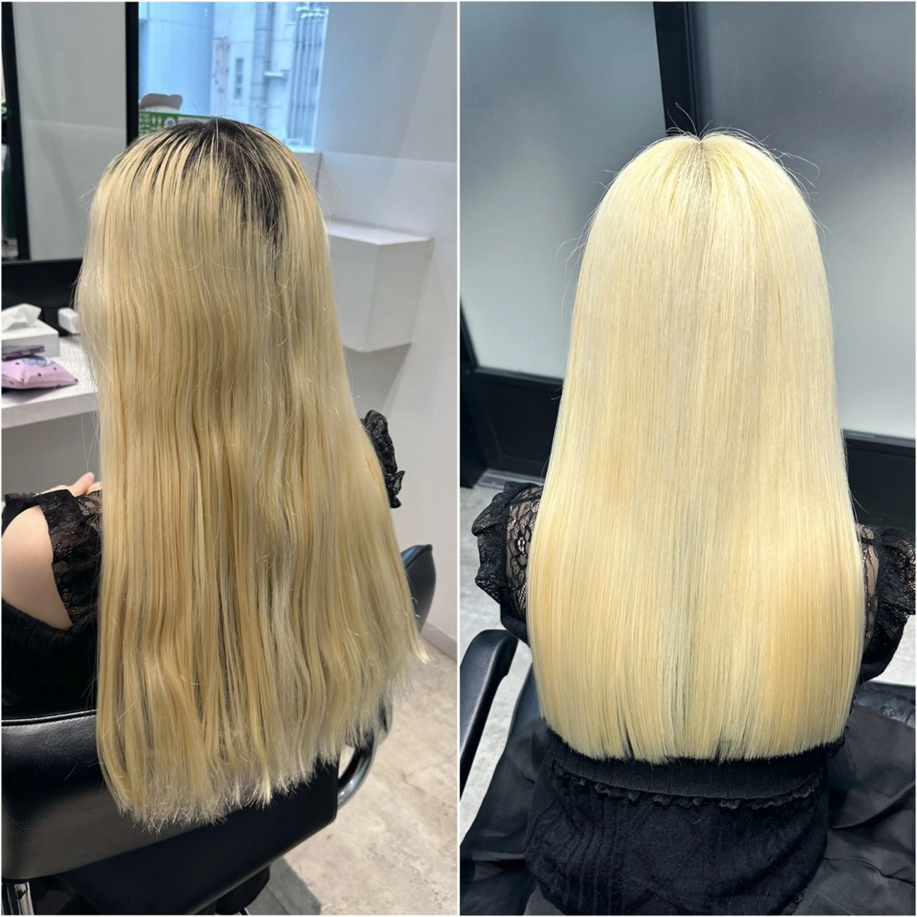 ロング カラー 艶髪ハイトーン ちひろ🌙+.°のヘアスタイル