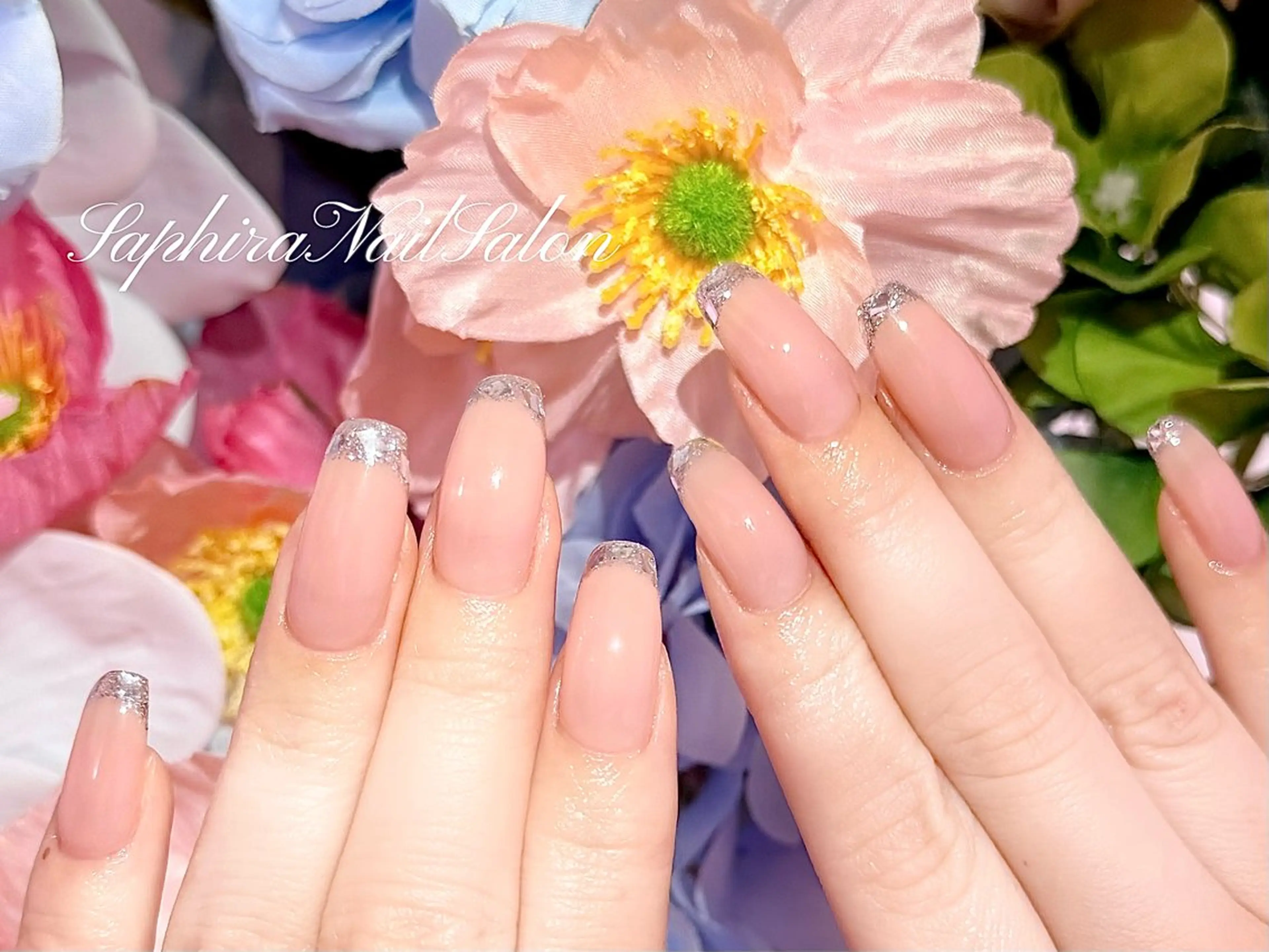 カラー ハンドネイル Saphiraネイル サロン錦糸町のネイルデザイン
