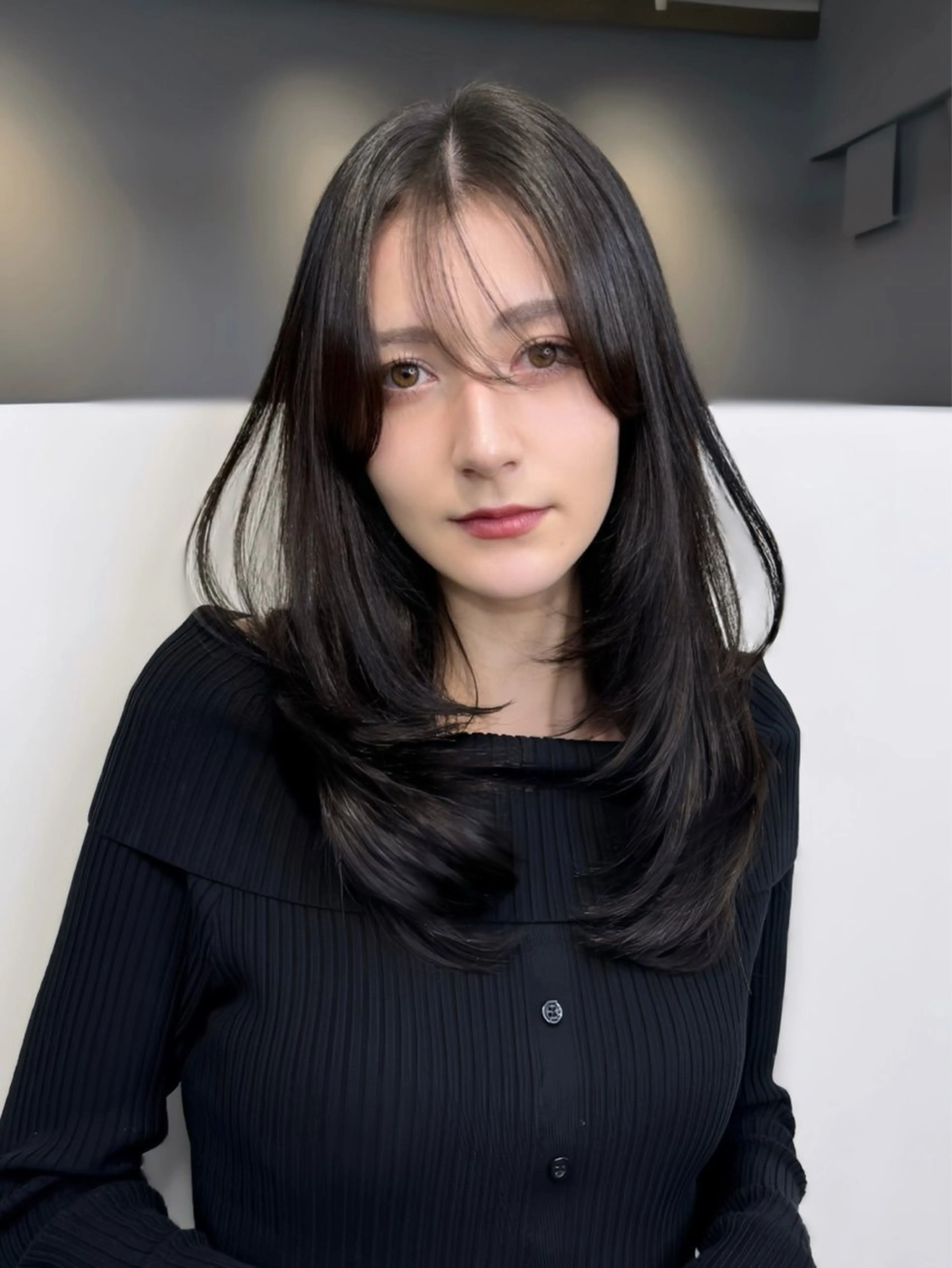 ミディアム カラー カット ヘアカラー トリートメント 🦋韓国系指名No1 店長/圓山 祐也🦋のヘアスタイル