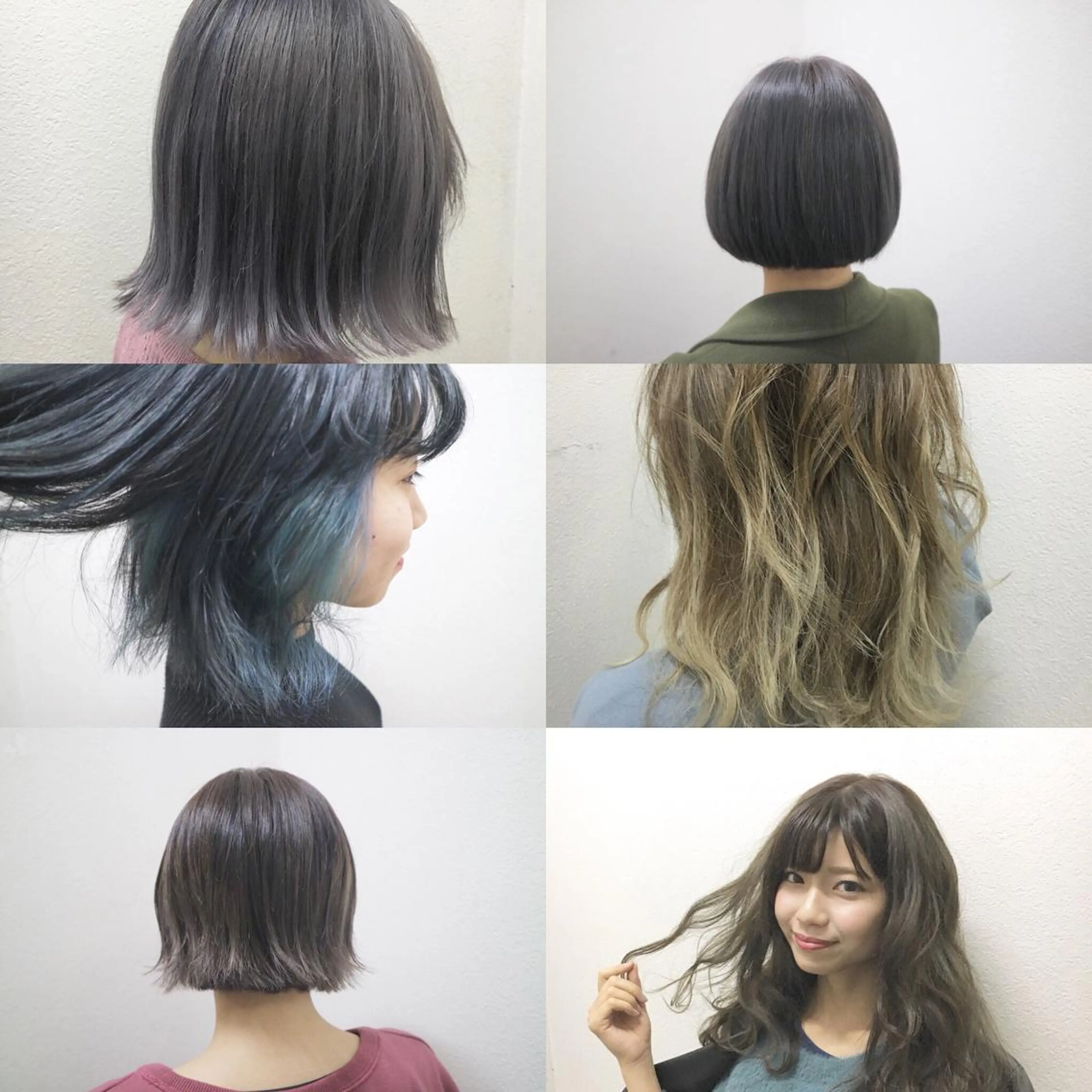 ミディアム カラー 透明感カラー JIL BLAN 京都のヘアスタイル