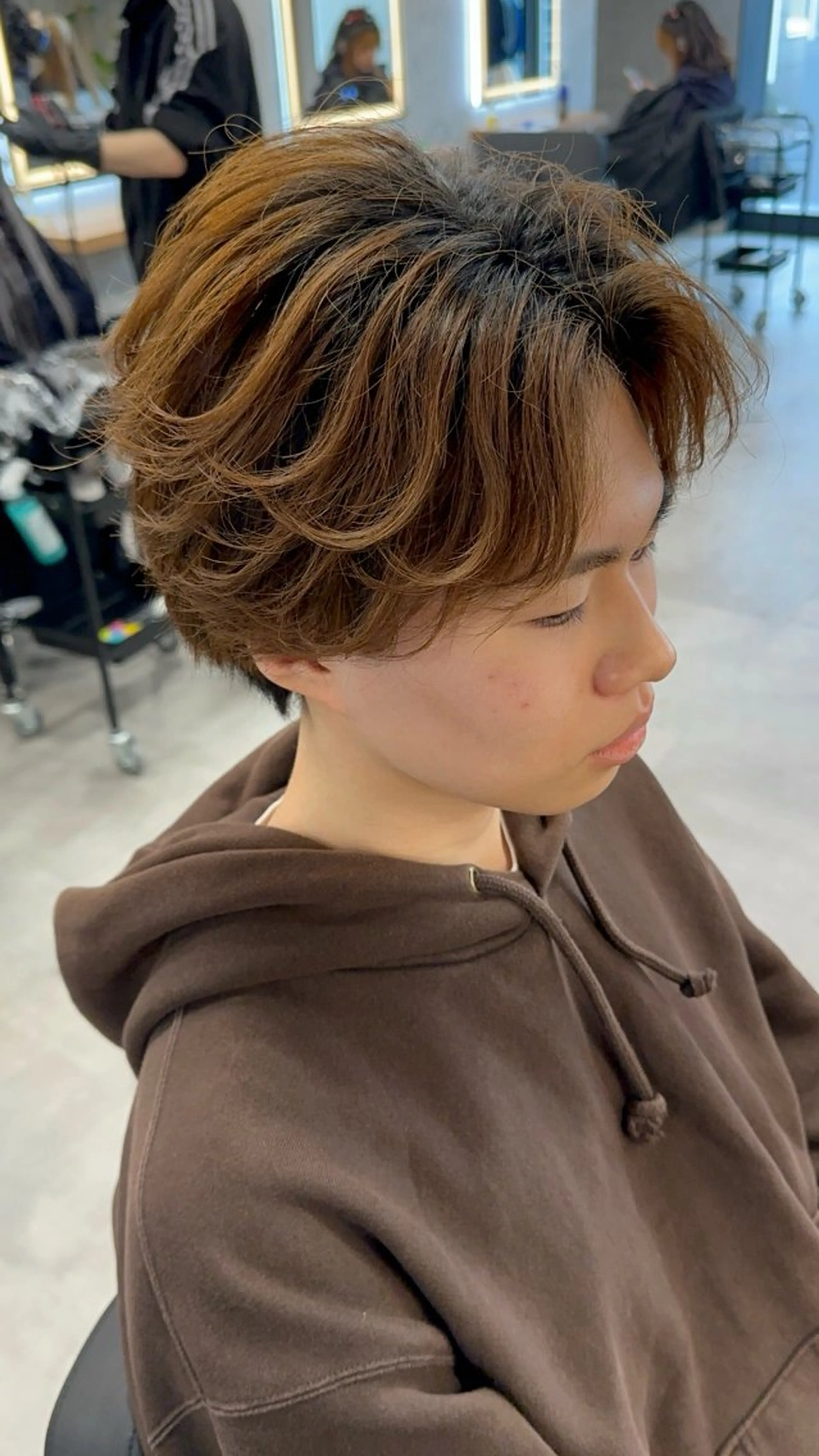 カラー パーマ メンズ ヘアカラー トリートメント STANCE MEN'S公式のヘアスタイル