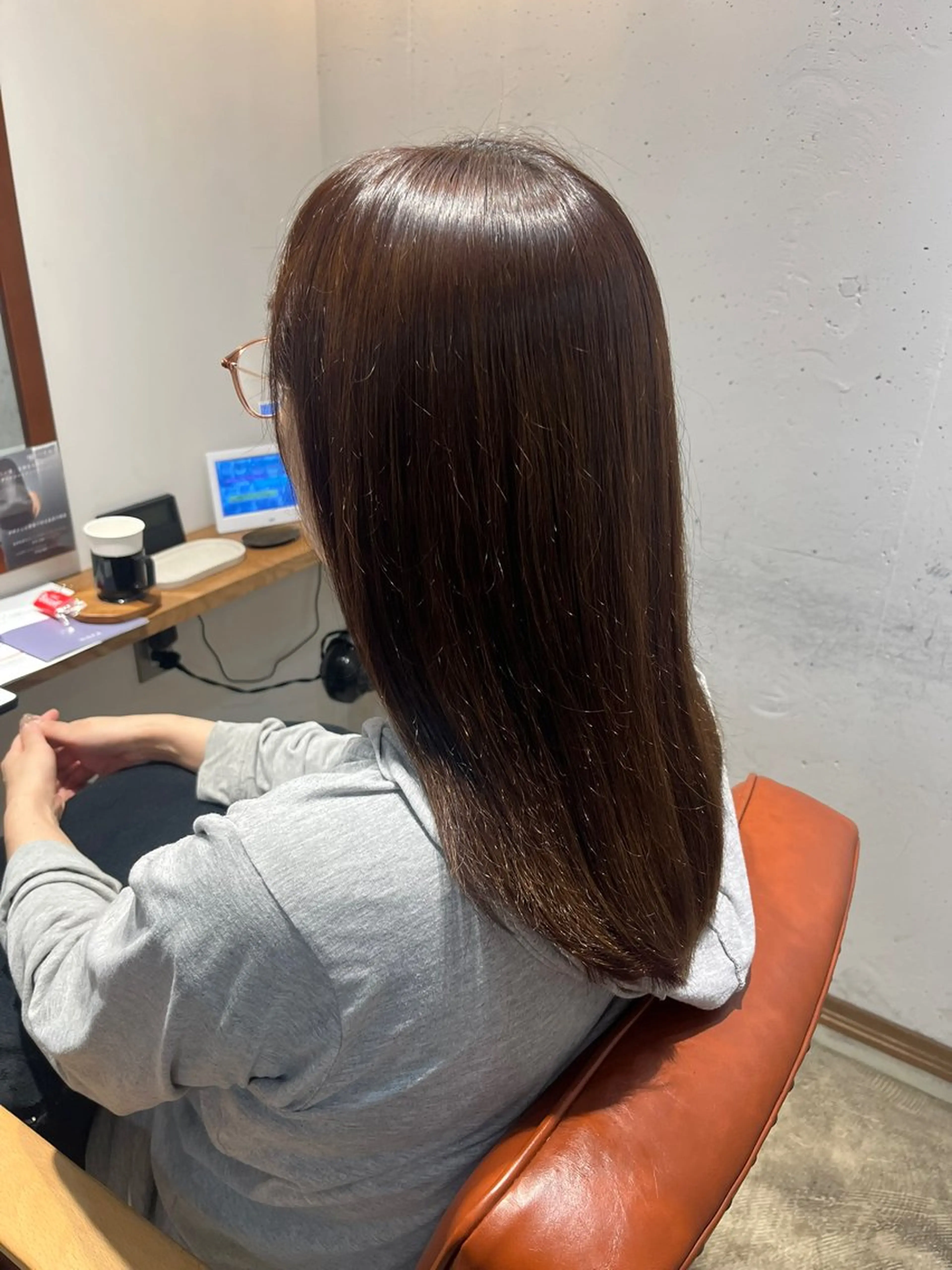 ロング カラー ヘアカラー ワンカラーモデル/ 大村莉子のヘアスタイル