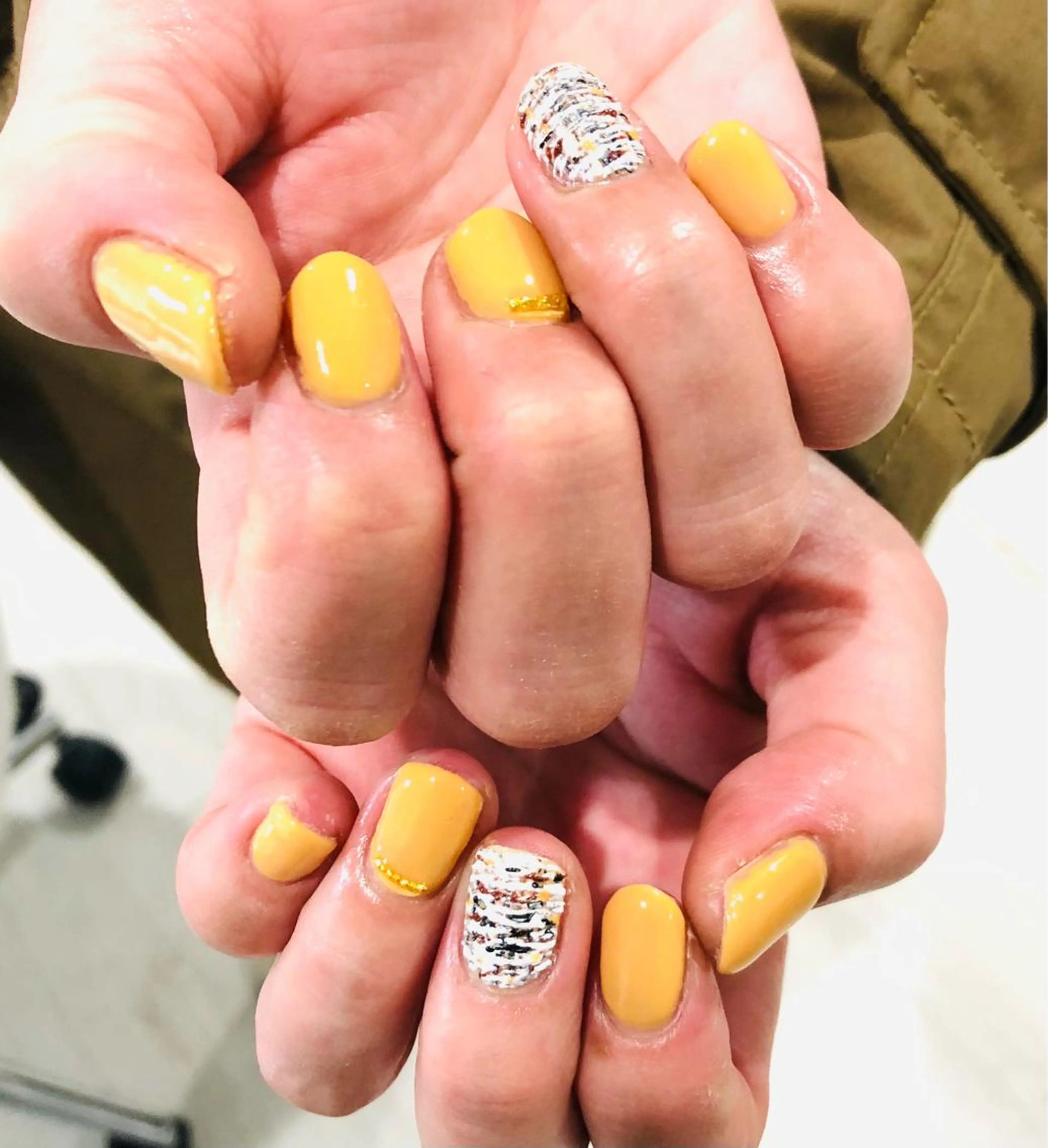 ネイル フラッシュネイル フレンチネイル ラメ(グリッター) ラメグラデーション マグネットネイル H3(エイチスリー)所属・H3 hitoのネイルデザイン