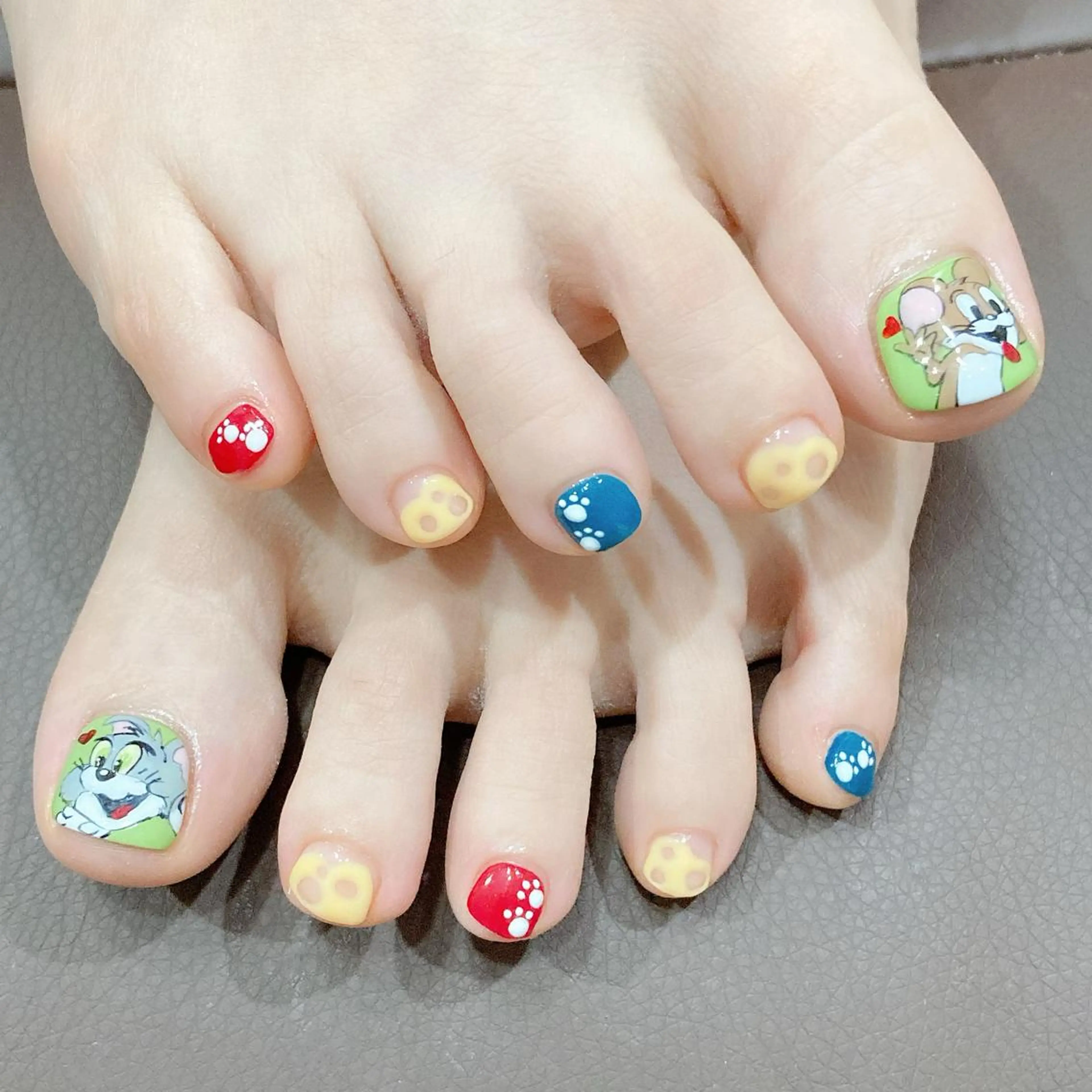 ネイル フットネイル ジェルネイル パラジェル 夏ネイル Nail Kのネイルデザイン