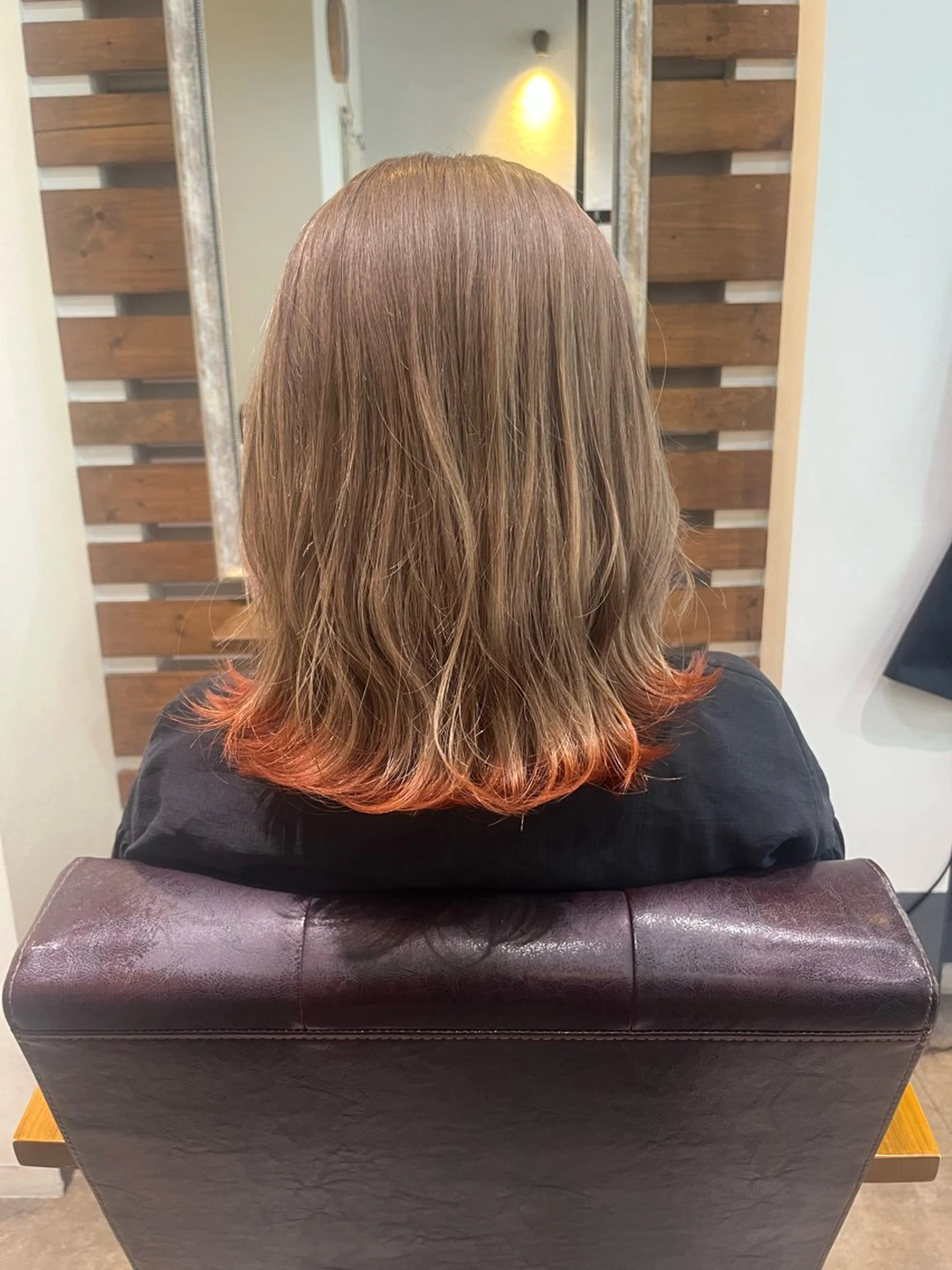 ミディアム カット ヘアカラー loup yunaのヘアスタイル