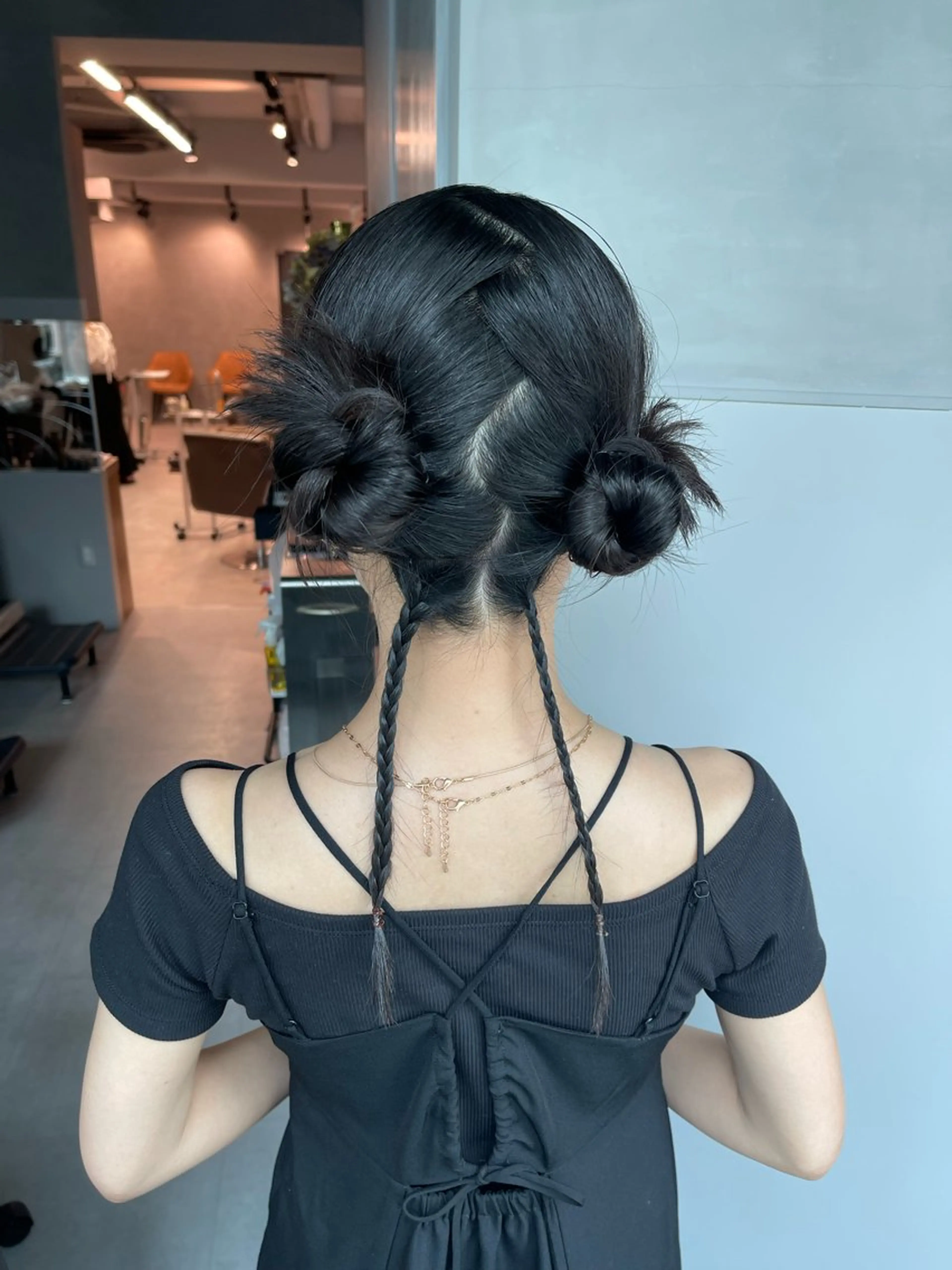 ヘアアレンジ ポニーテール 結婚式・ブライダル 卒業式のヘアスタイル ヘアセット charm《銀座》 ヘアセット/縮毛矯正のヘアスタイル