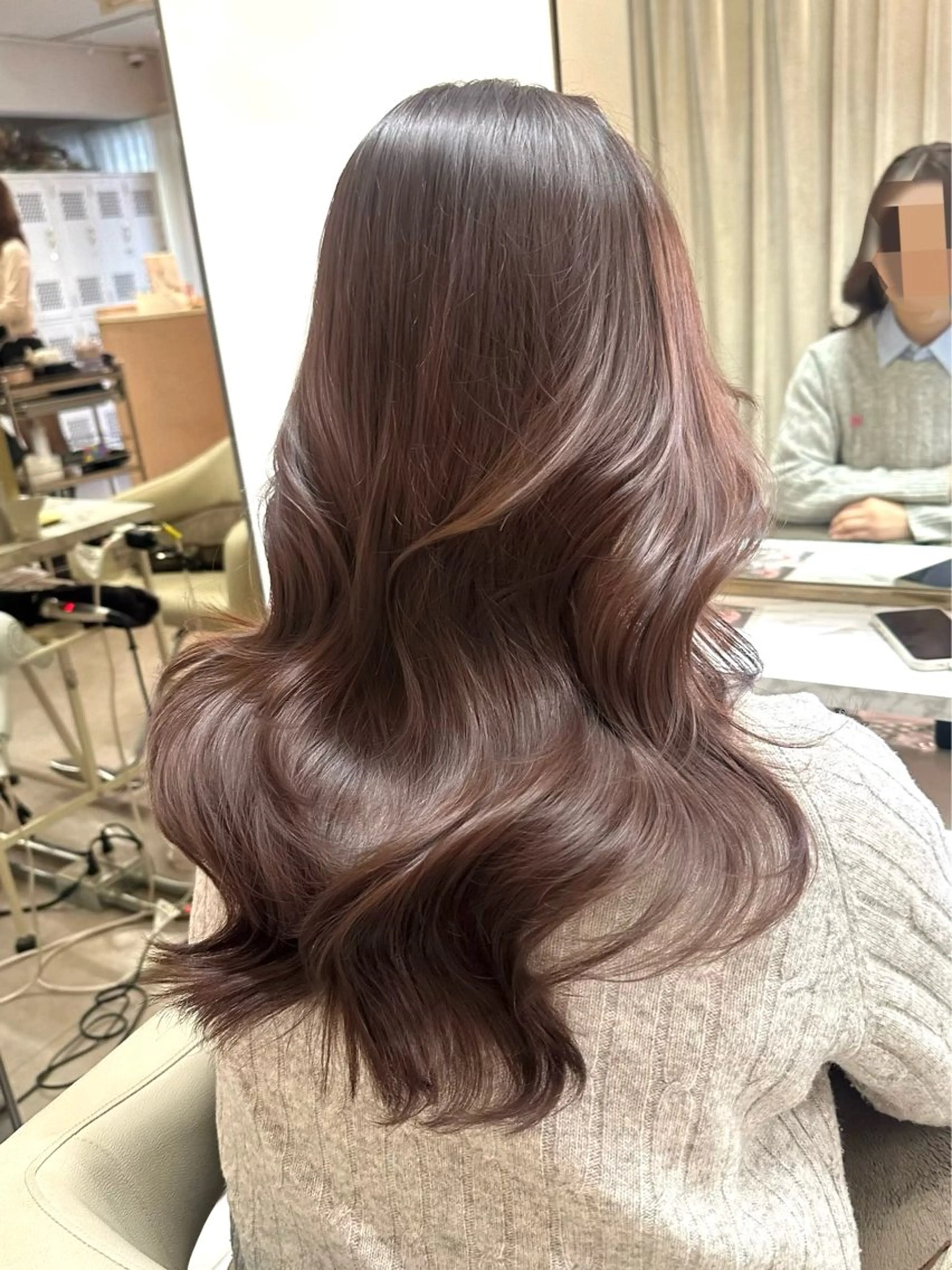 ロング カラー レイヤーカット 韓国ヘア🦢🖤 Sayumiのヘアスタイル