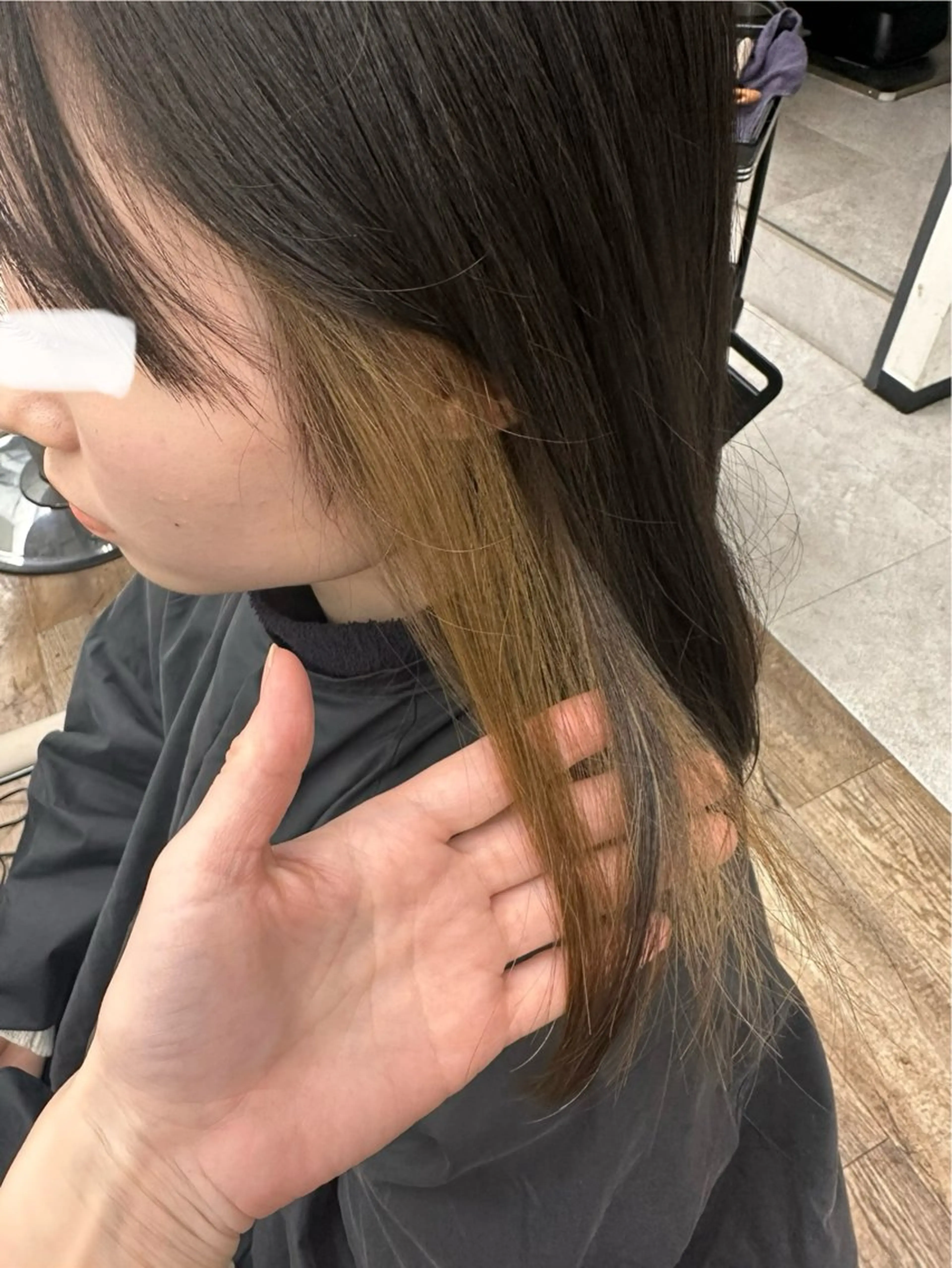 カラー ブリーチ Uhair本山所属・⟡.·mamiya 縮毛矯正/ヘアセットのヘアスタイル
