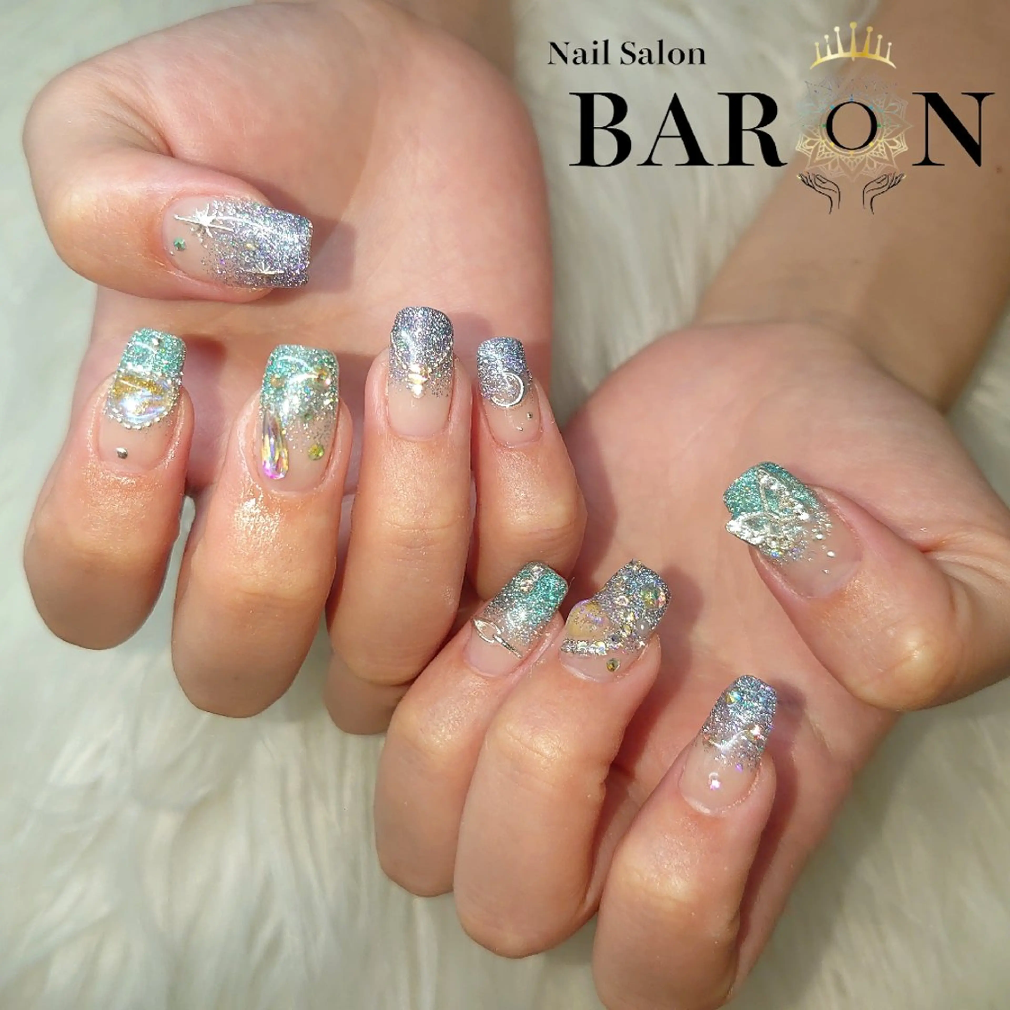 ネイル フラッシュネイル 持ち込み ♛BARON♛ AOIのネイルデザイン