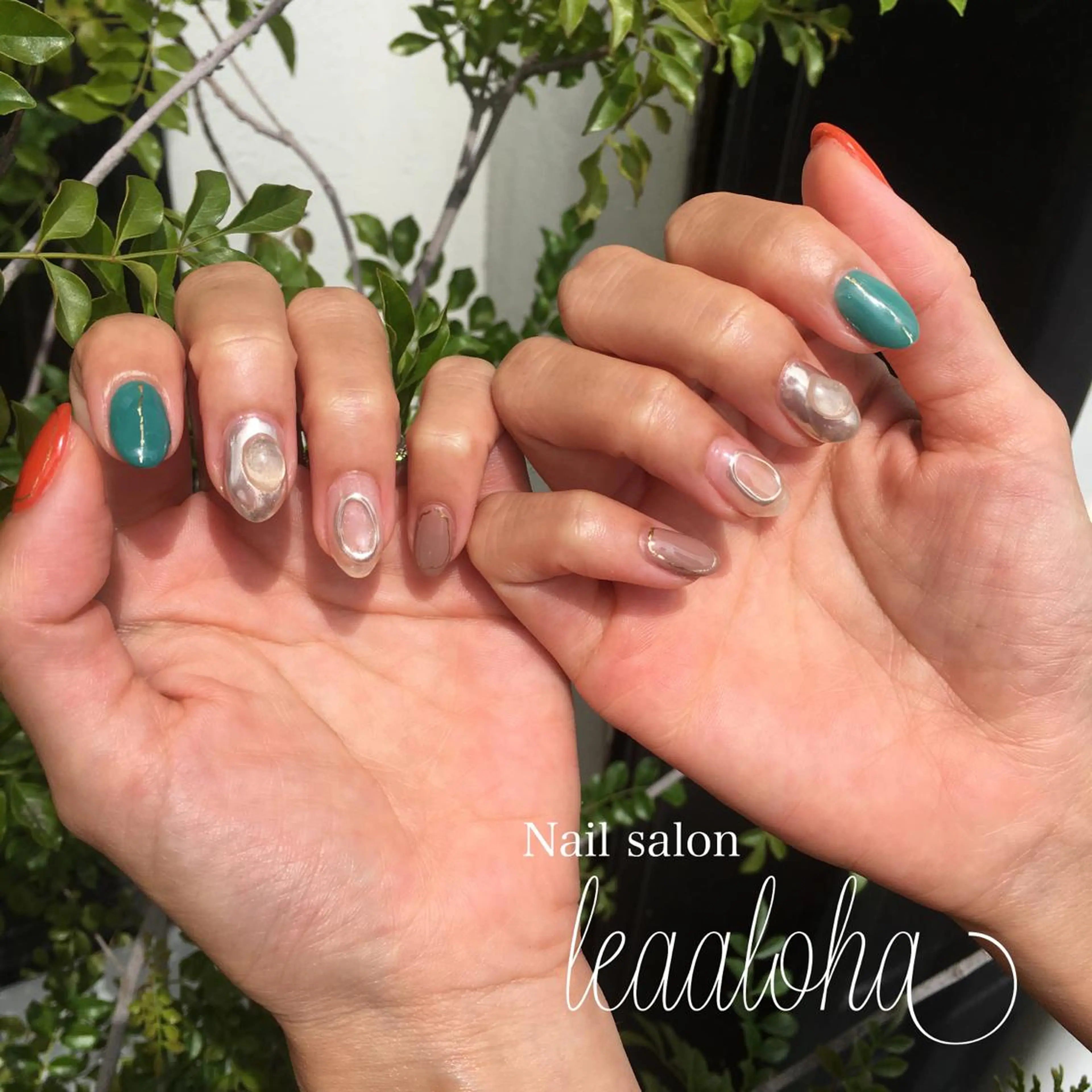 ネイル アートネイル ブラウン クリアネイル フットネイル ジェルネイル leaaloha　byBROWN HAIR所属・レアアロハ宇都宮 /ネイル.脱毛のネイルデザイン