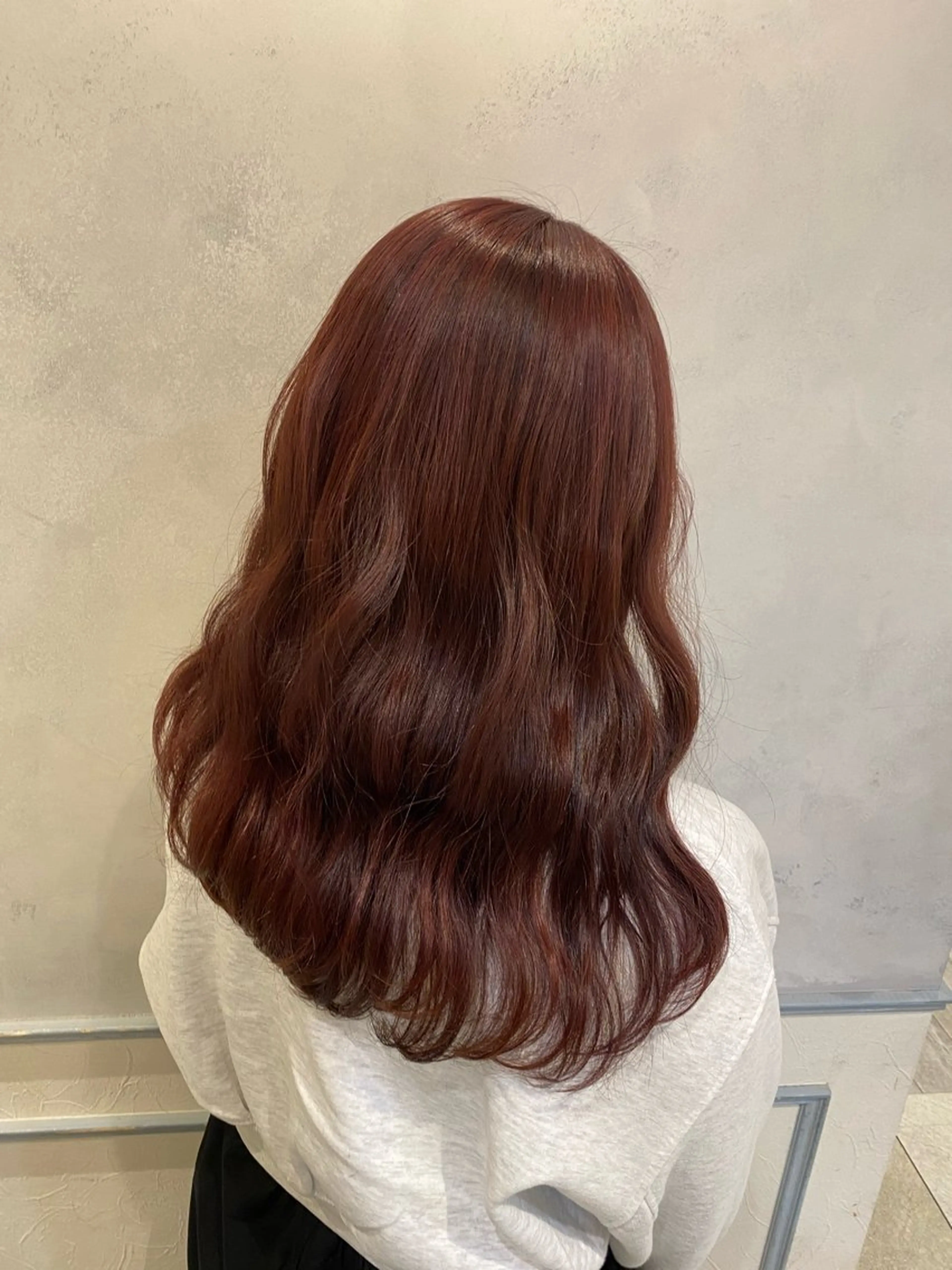 セミロング カラー 池西 佳穂のヘアスタイル