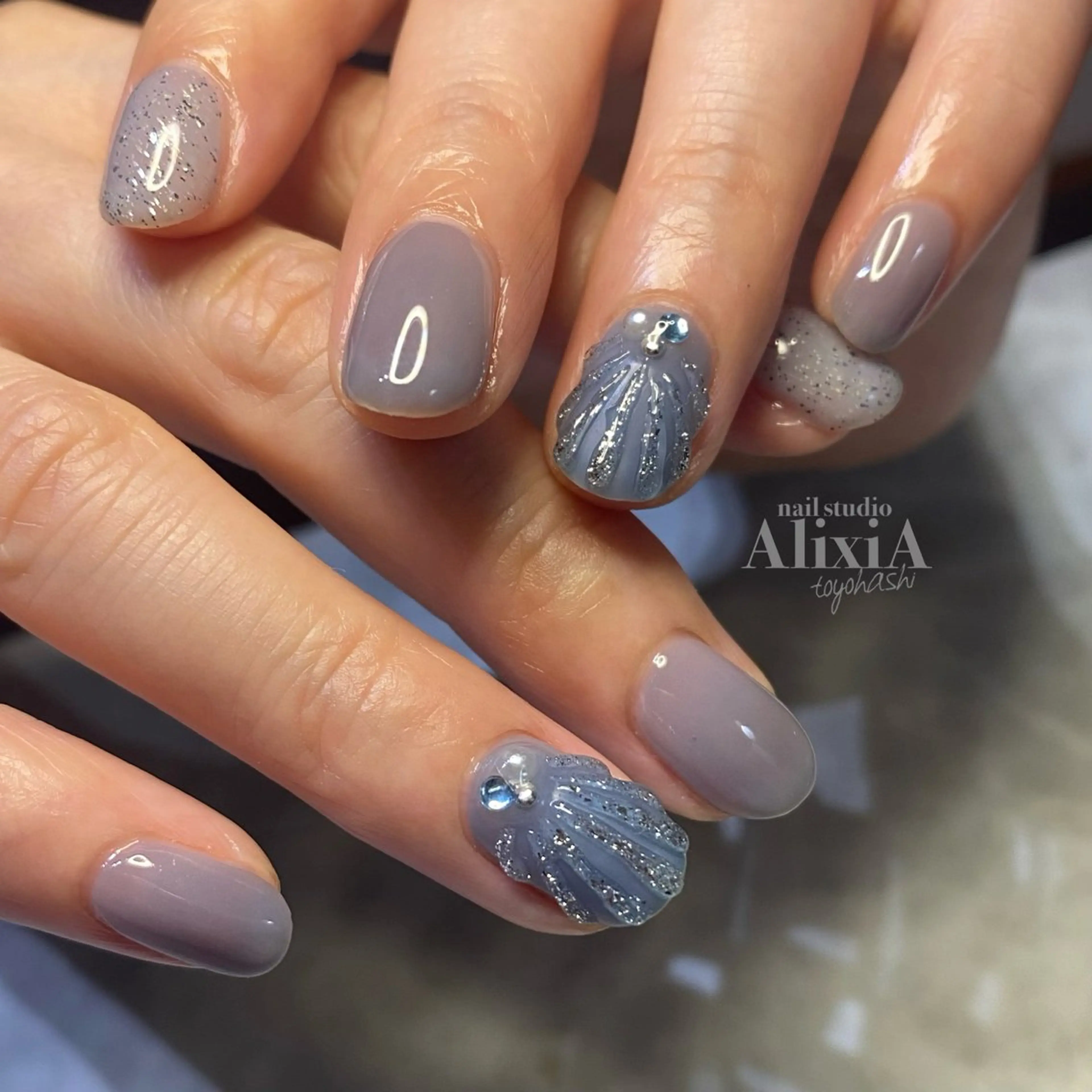 ネイル アートネイル ワンカラーネイル ハンドネイル AlixiA   nail studio所属・AlixiA ゆみのネイルデザイン