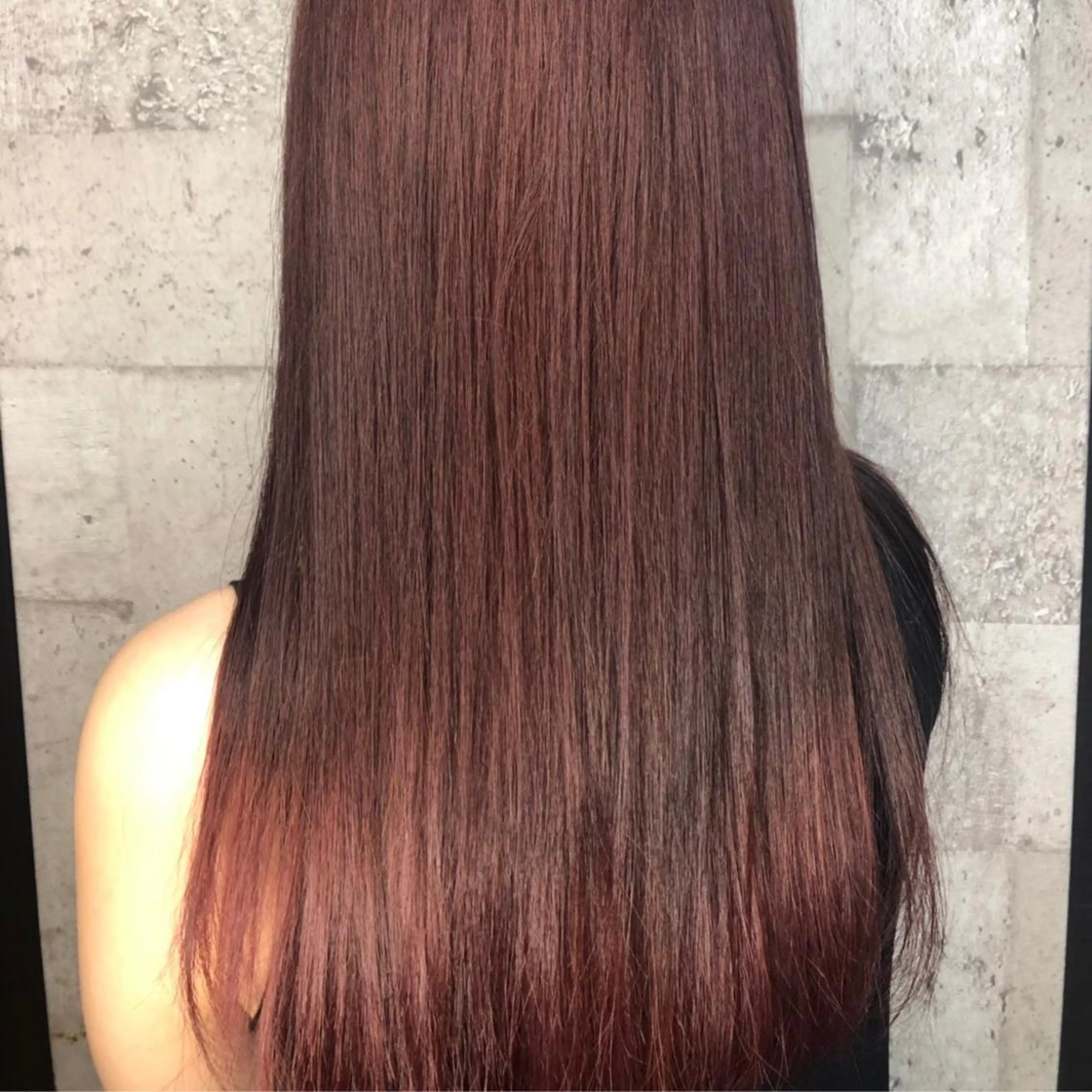 セミロング カラー PANOL 秀島のヘアスタイル