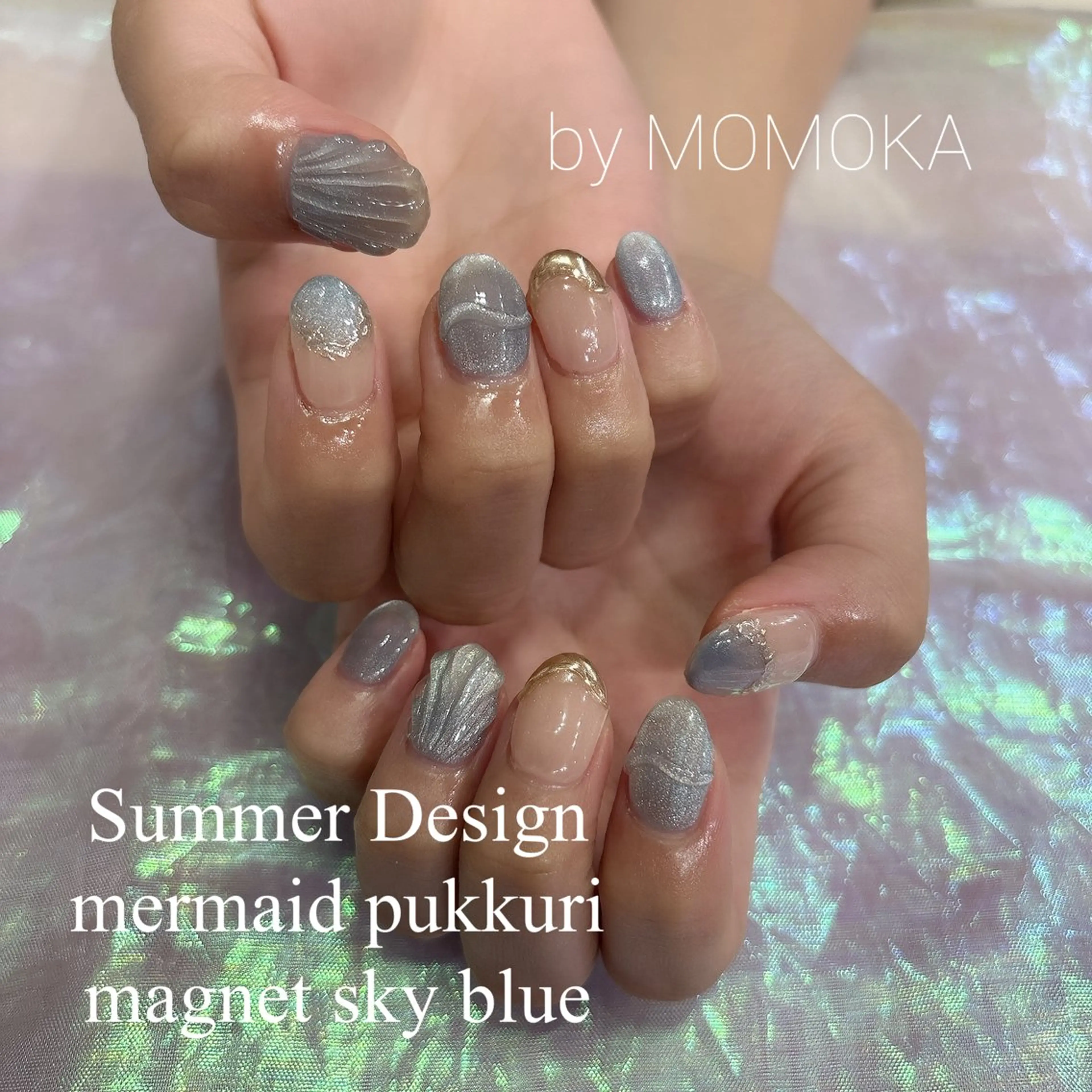 ネイル 夏ネイル ハンドネイル momoka_nails所属・Momo Nailsのネイルデザイン