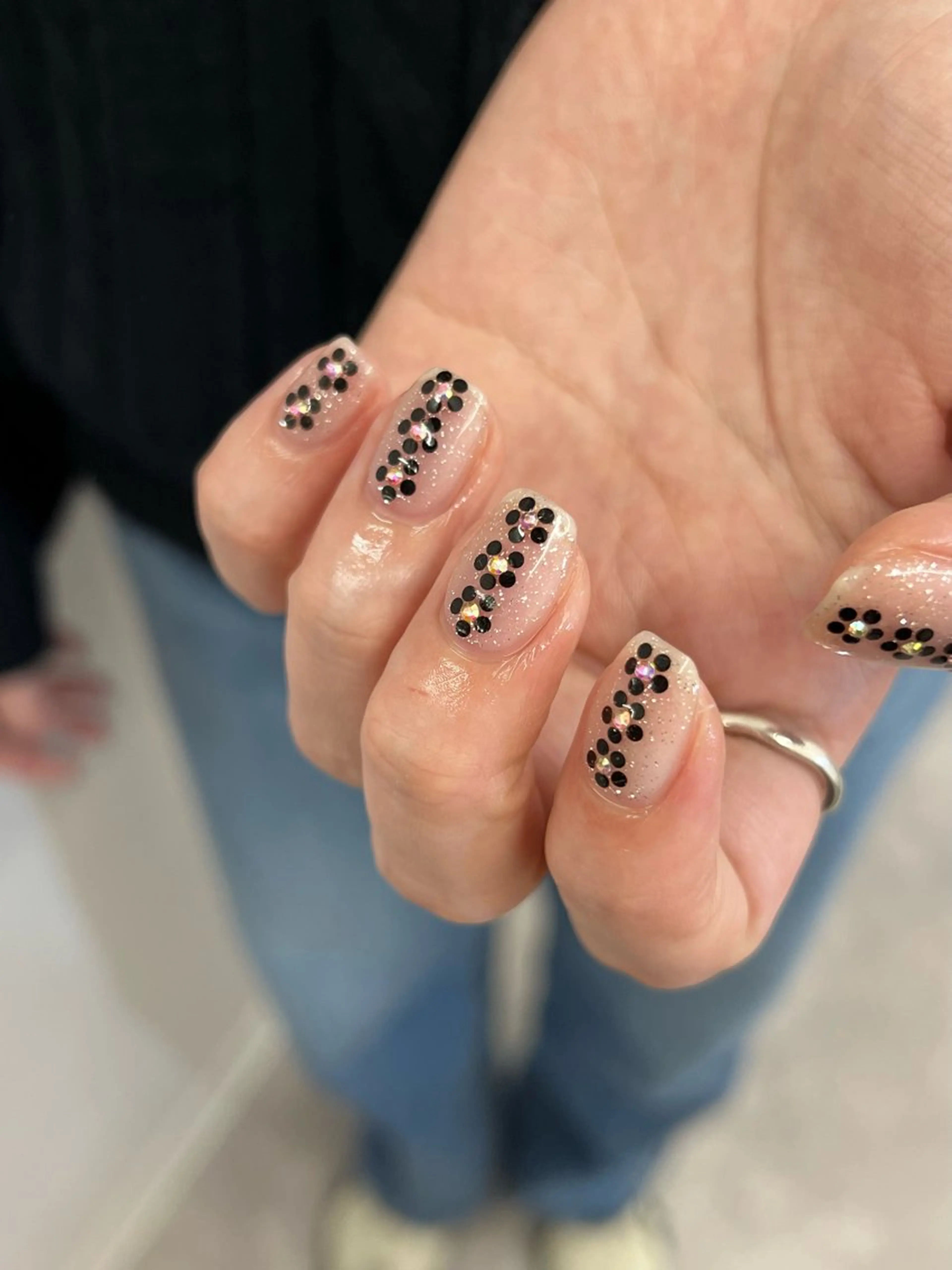 ネイル クリアネイル ジェルネイル マグネットネイル ニュアンスネイル パラジェル ハンドネイル ハンドケア Bana_ Nailのネイルデザイン