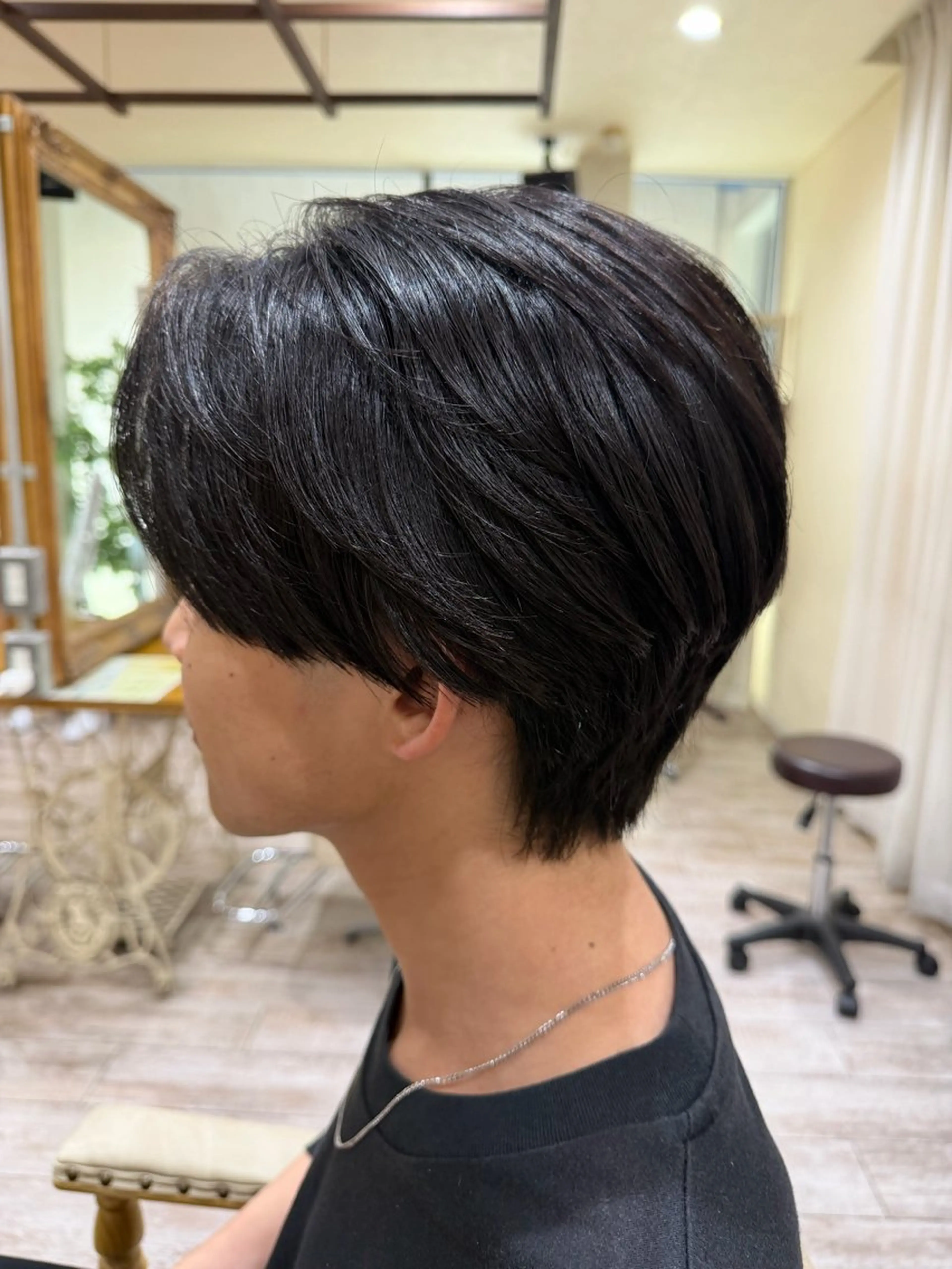 ショート ヘアアレンジ メンズ ハンサムショート 髪質改善 ショートヘア カット 縮毛矯正 トリートメント 新越谷noble店長 松本拓也▶◀*.のヘアスタイル