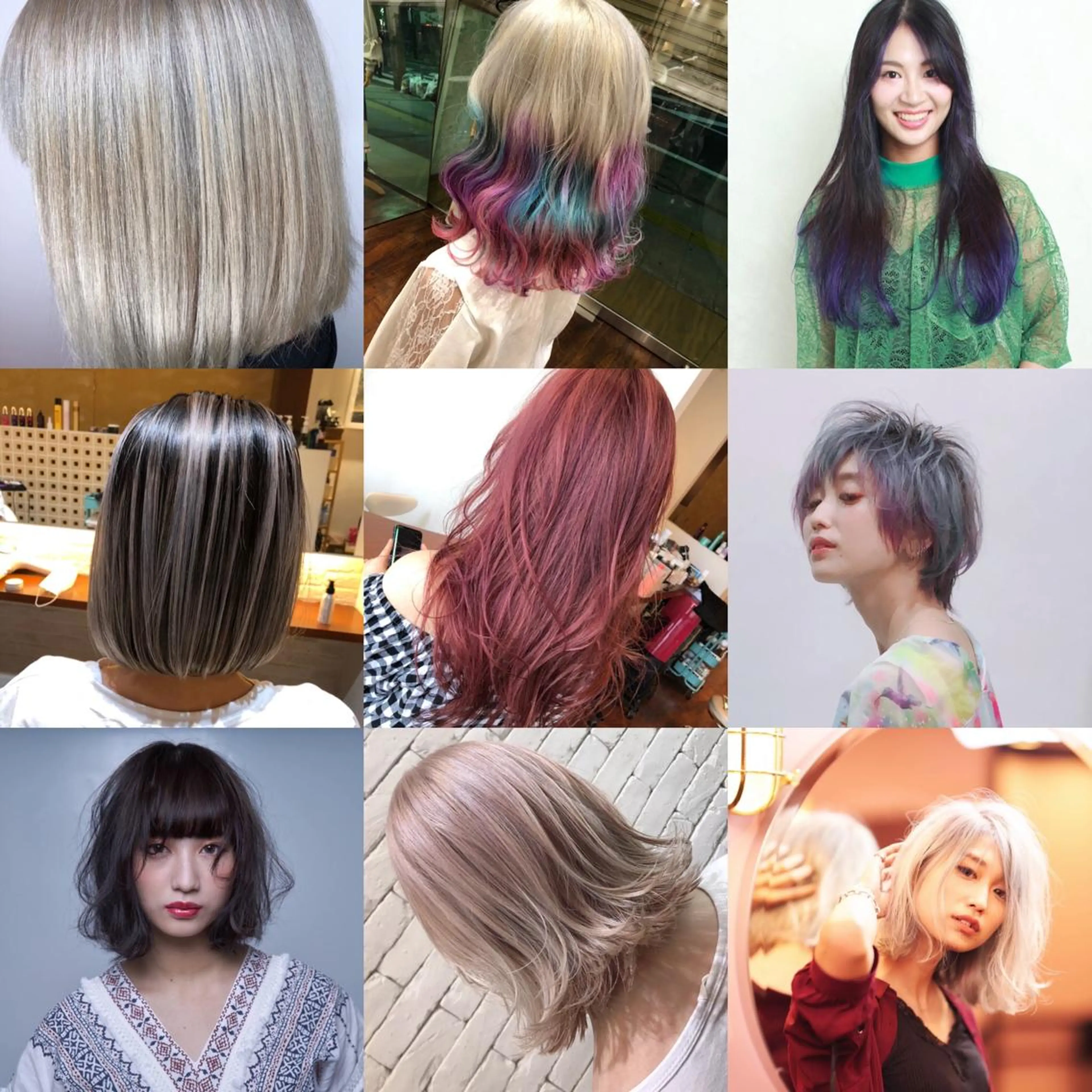 ミディアム カラー デザインカラー CoCooN satoshiのヘアスタイル
