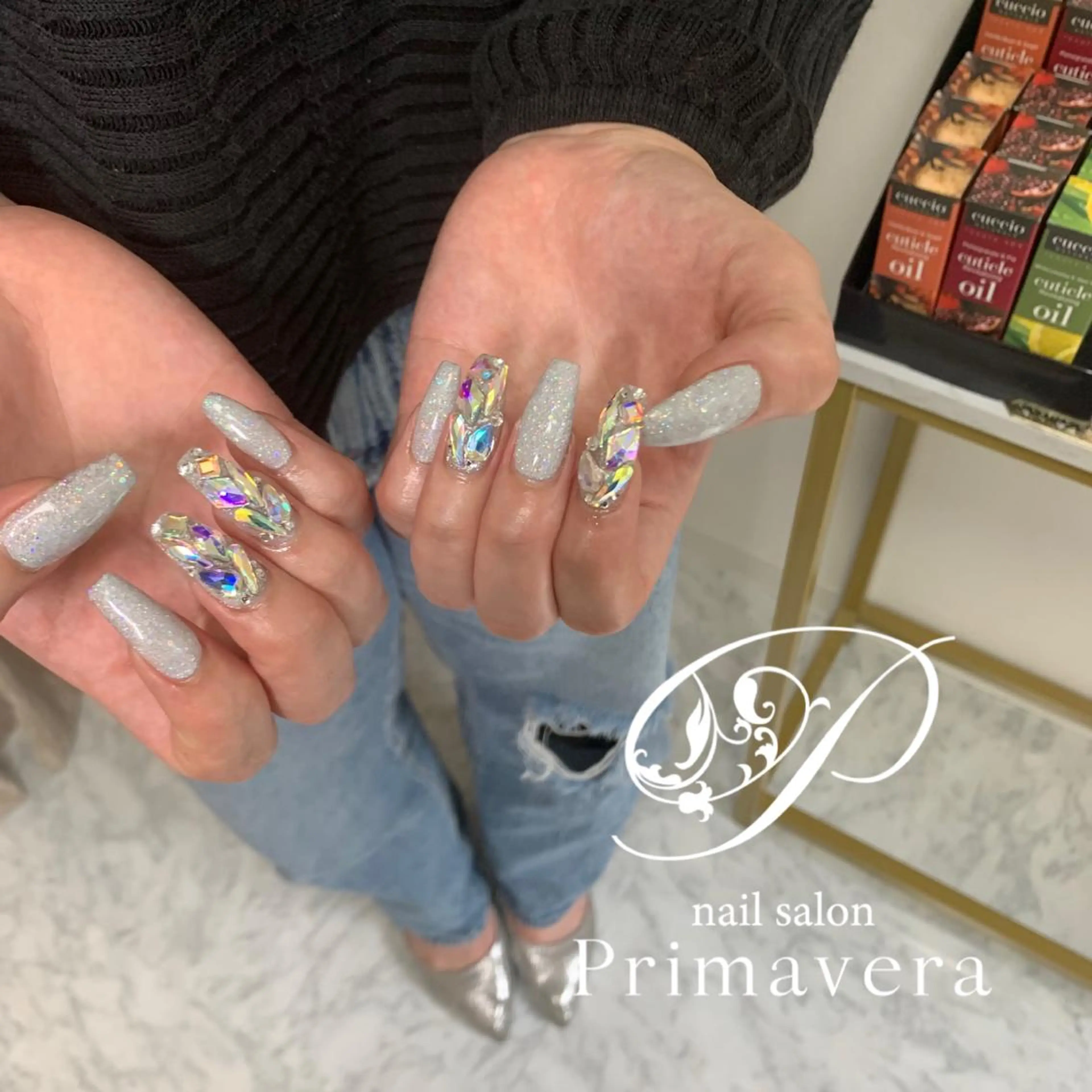 ネイル ハンドネイル primavera ワンホン系/ちゅるんのネイルデザイン