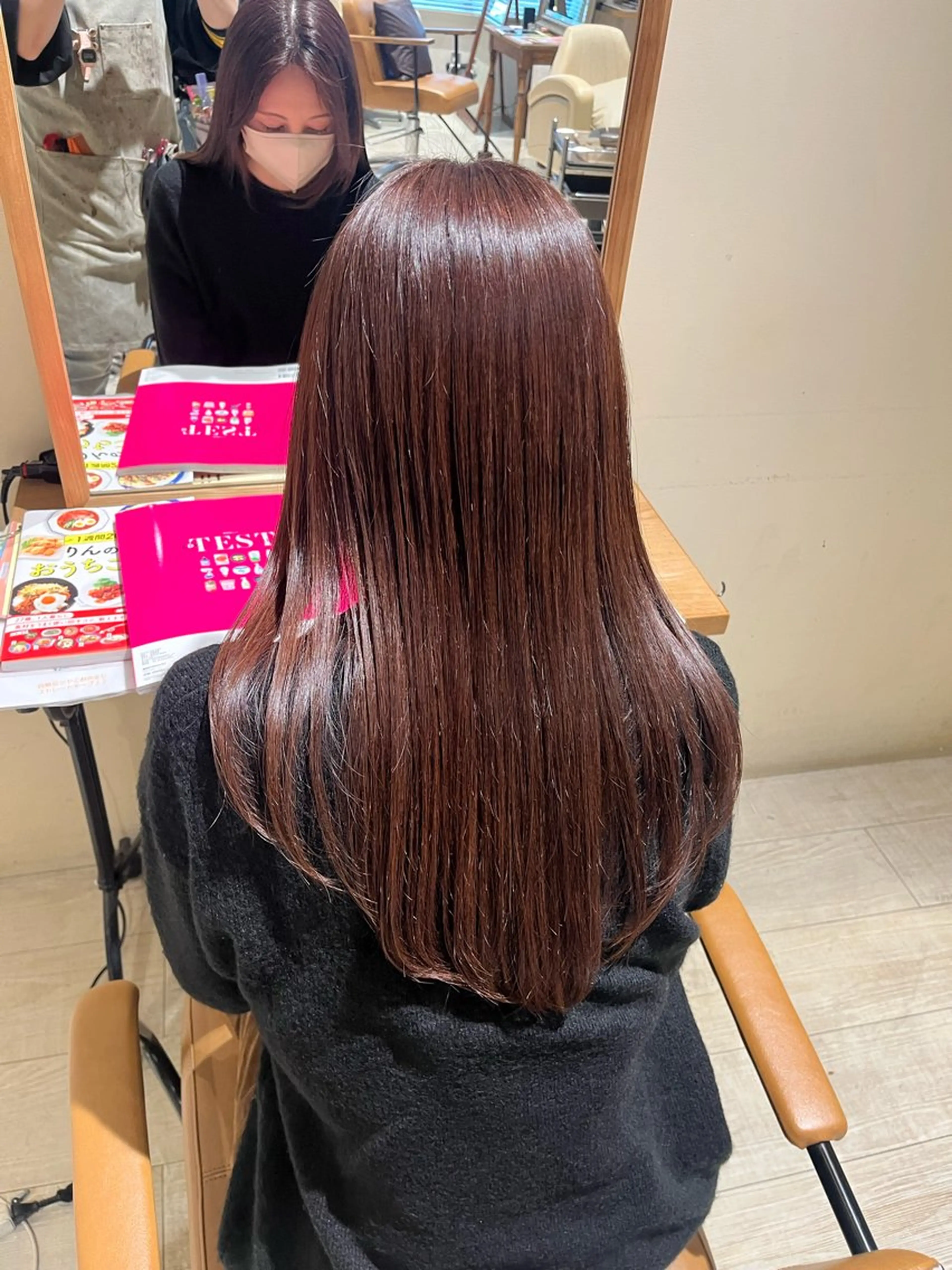 ロング カラー ブラウンカラー マロンブラウン さとう ちほみ🐼のヘアスタイル