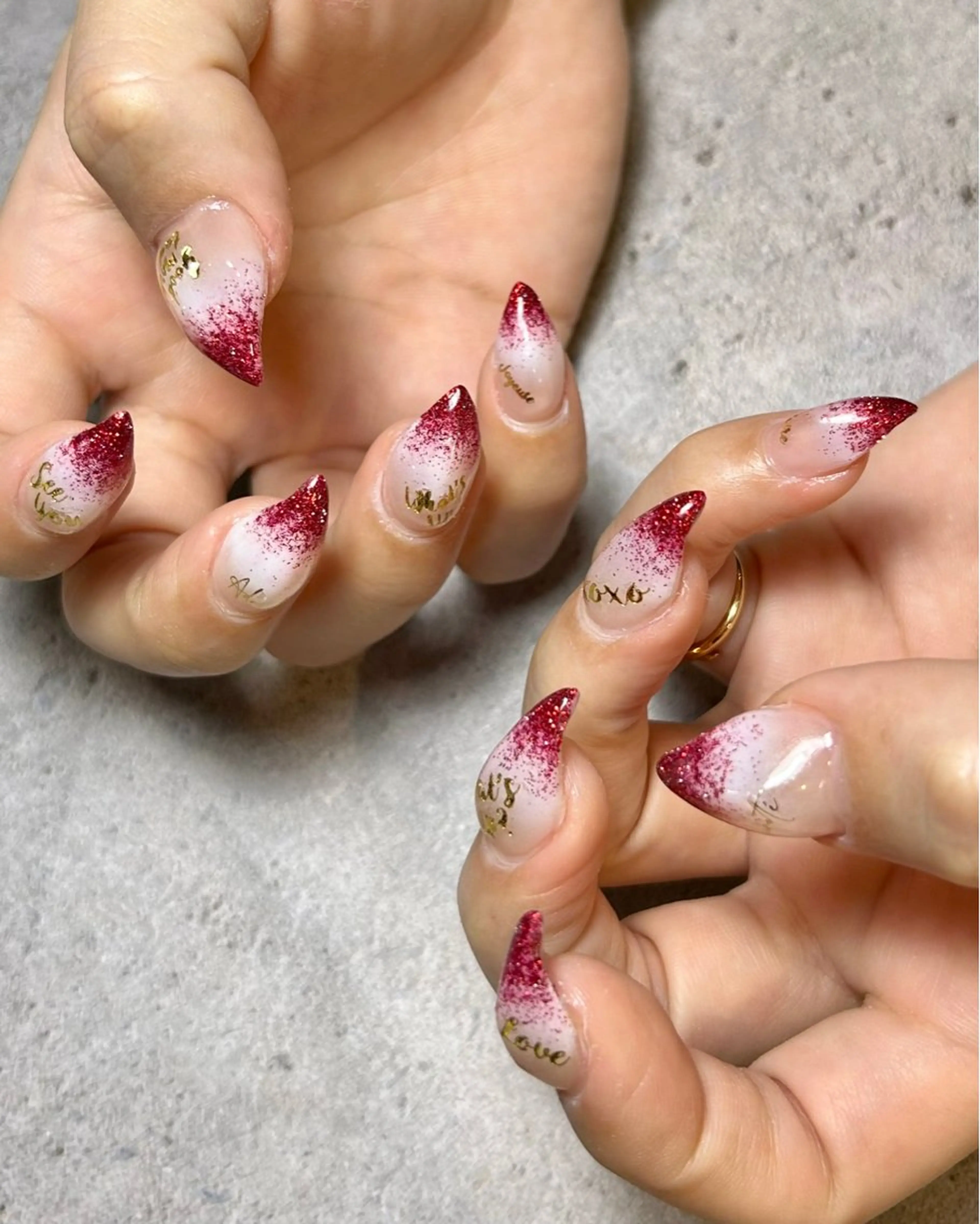 ネイル 冬ネイル クリスマス ハンドネイル Reflection marikoのネイルデザイン