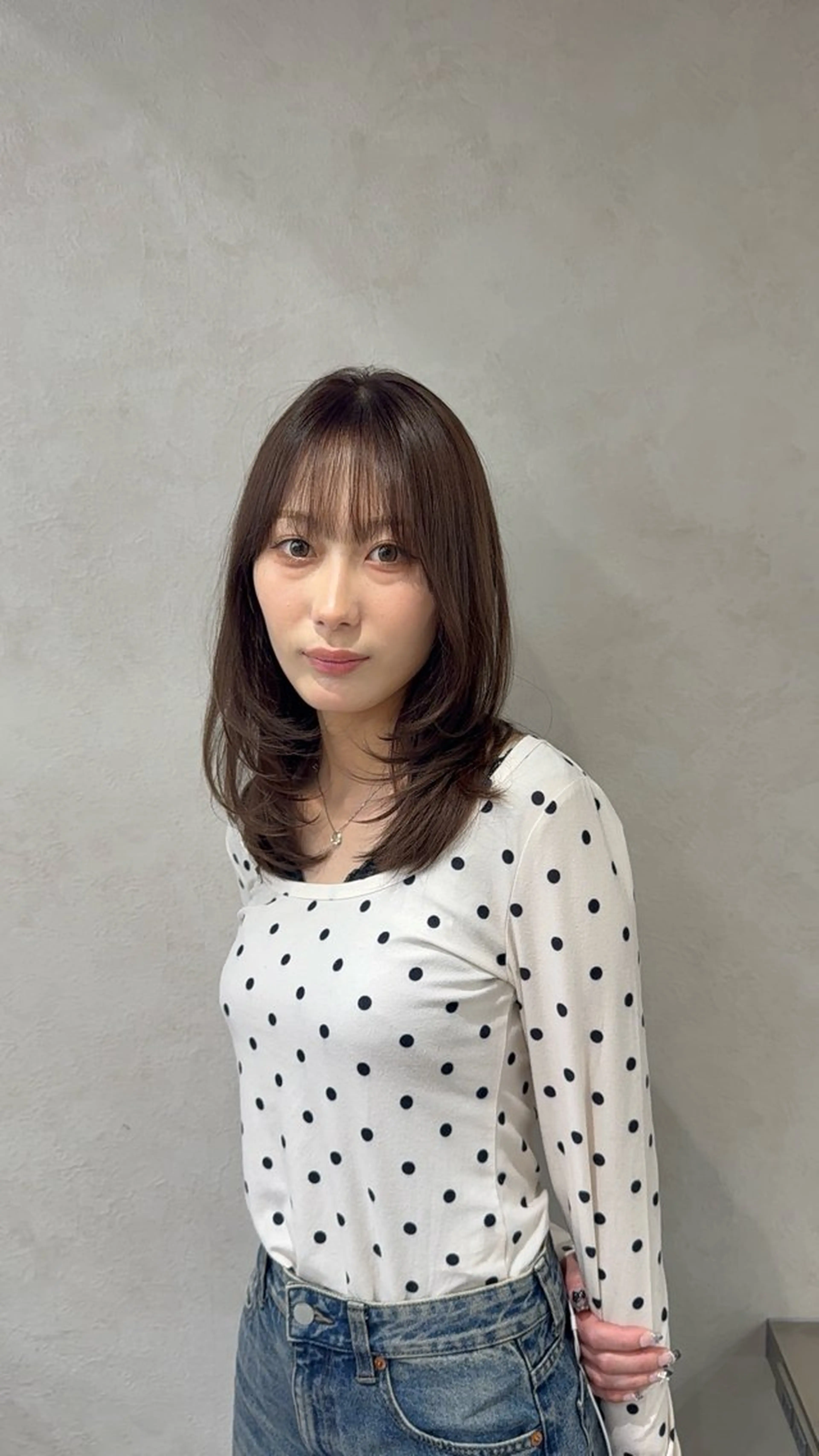 セミロング セミロングレイヤー 韓国風ヘア レイヤーカット 髪質改善×韓国ヘアサロン Role博多【ロール】所属・✨-10歳ヘア を叶える✨山下遥のヘアスタイル