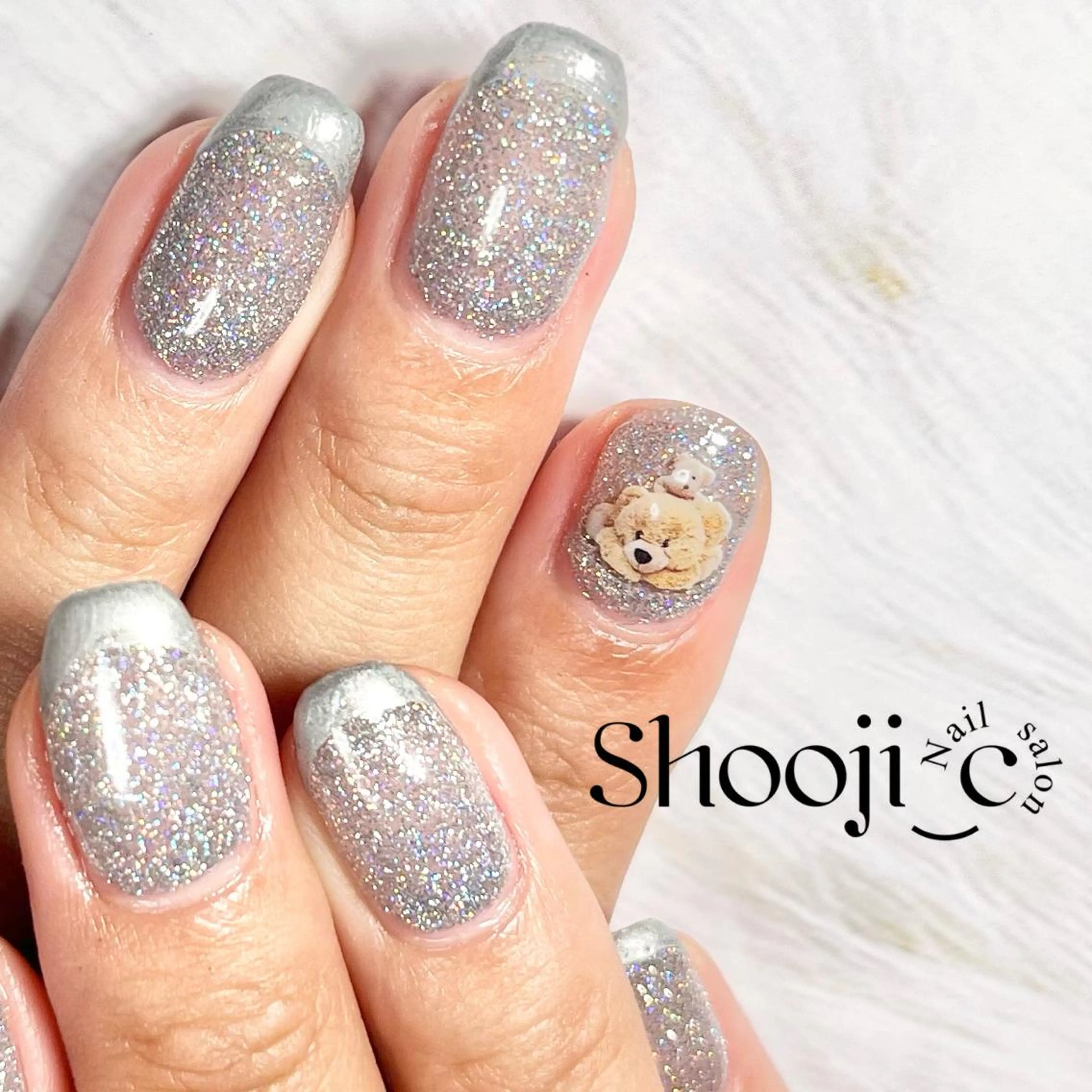 ネイル アートネイル フレンチネイル ジェルネイル キラキラネイル シンプルネイル Shooji_c Nail salon所属・Shooji_c Nail salonのネイルデザイン