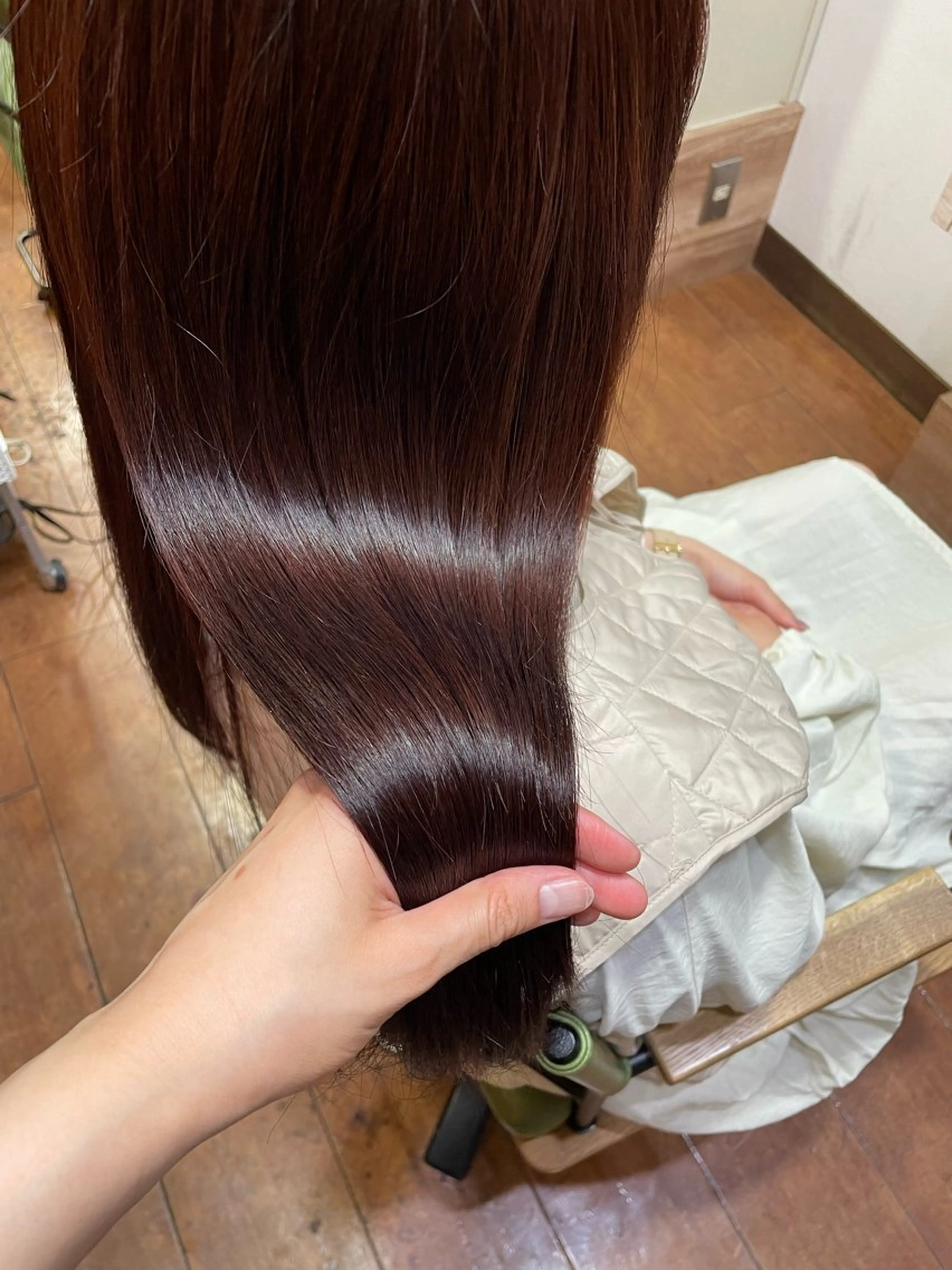 ロング カラー ピンクカラー ヘアカラー 馬越 優のヘアスタイル