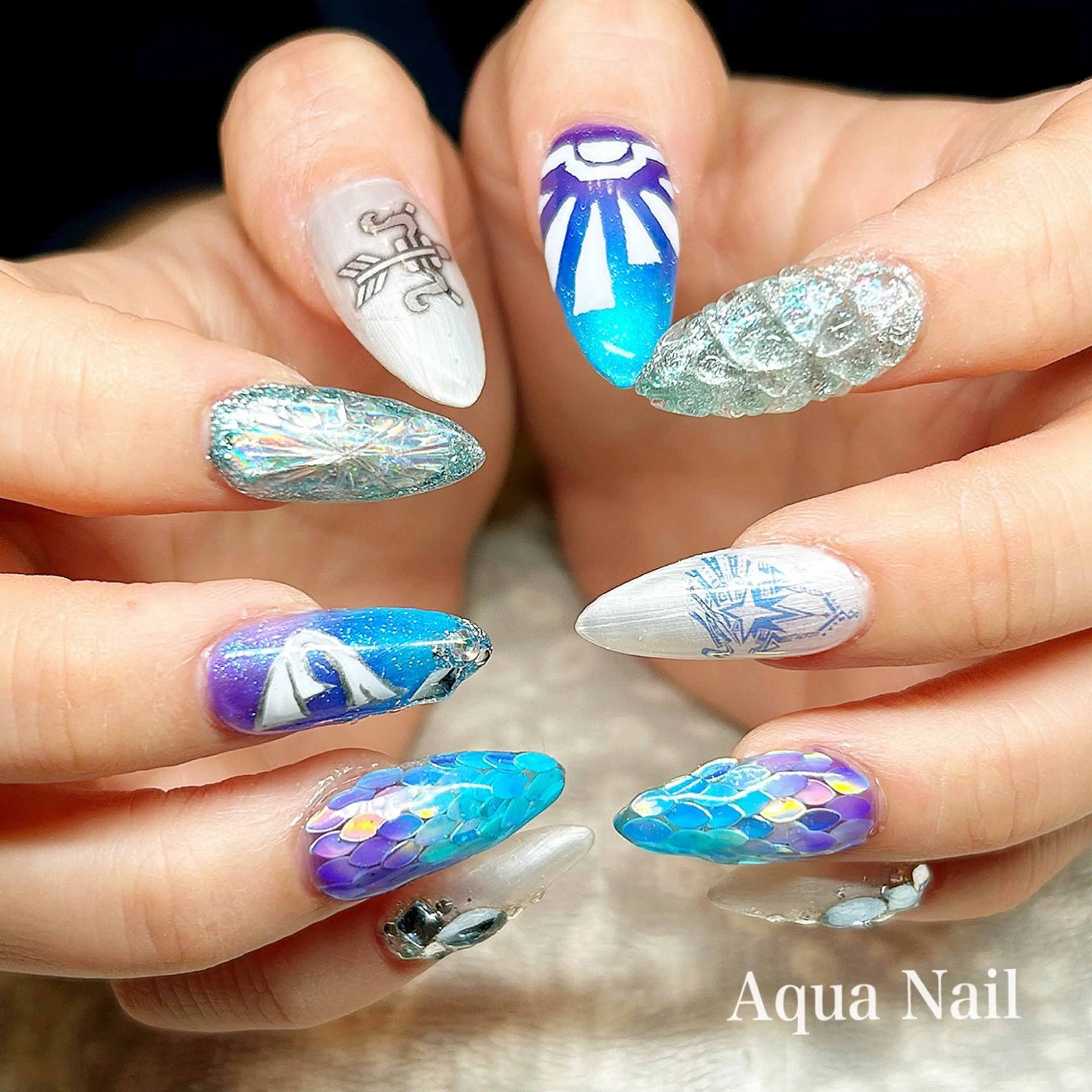 ネイル アートネイル ハンドネイル AQUA NAIL所属・AQUA NAILのネイルデザイン