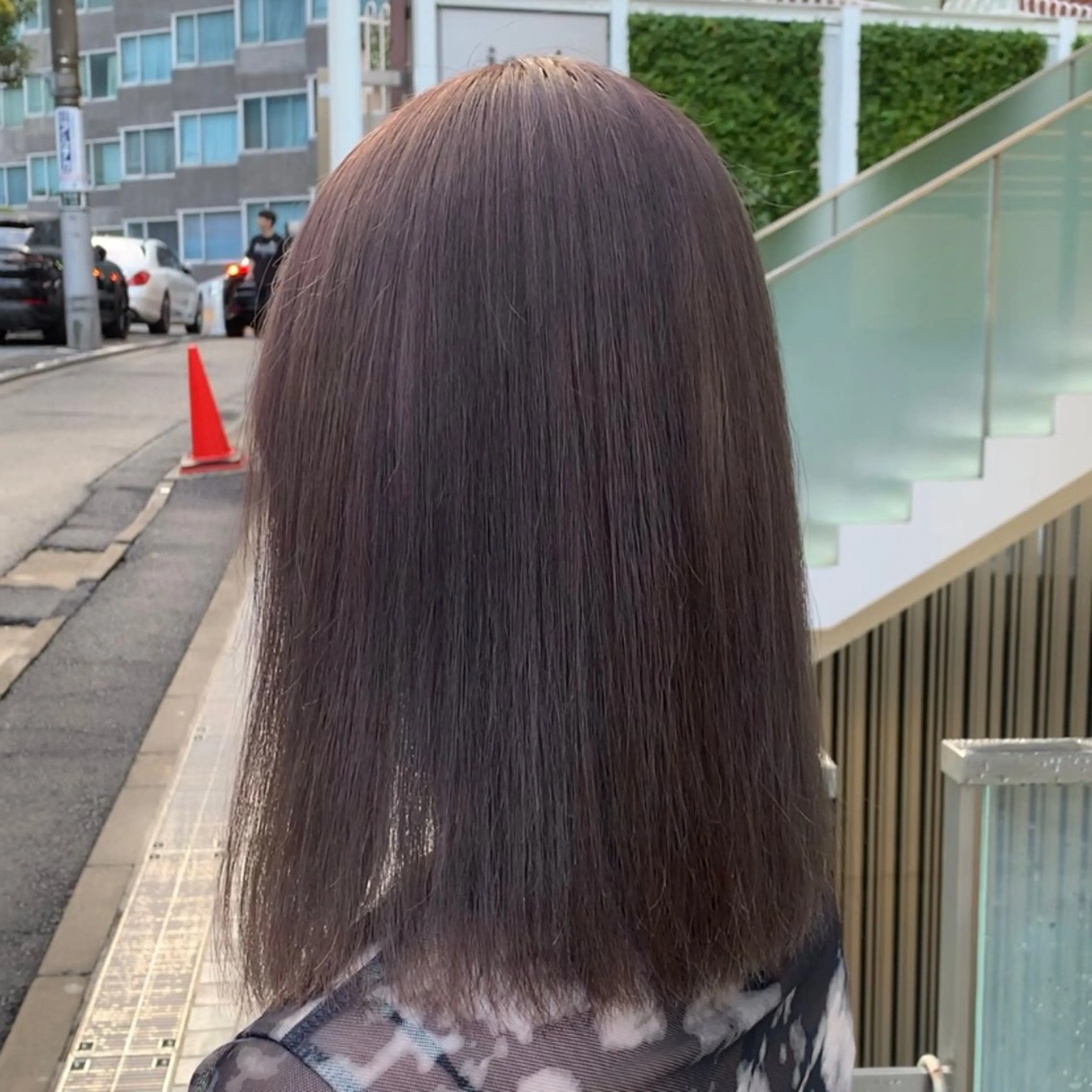 ミディアム カラー ヘアカラー サロウィン(SALOWIN)原宿iori店所属・ツヤツヤ ハイトーン/Reiのヘアスタイル