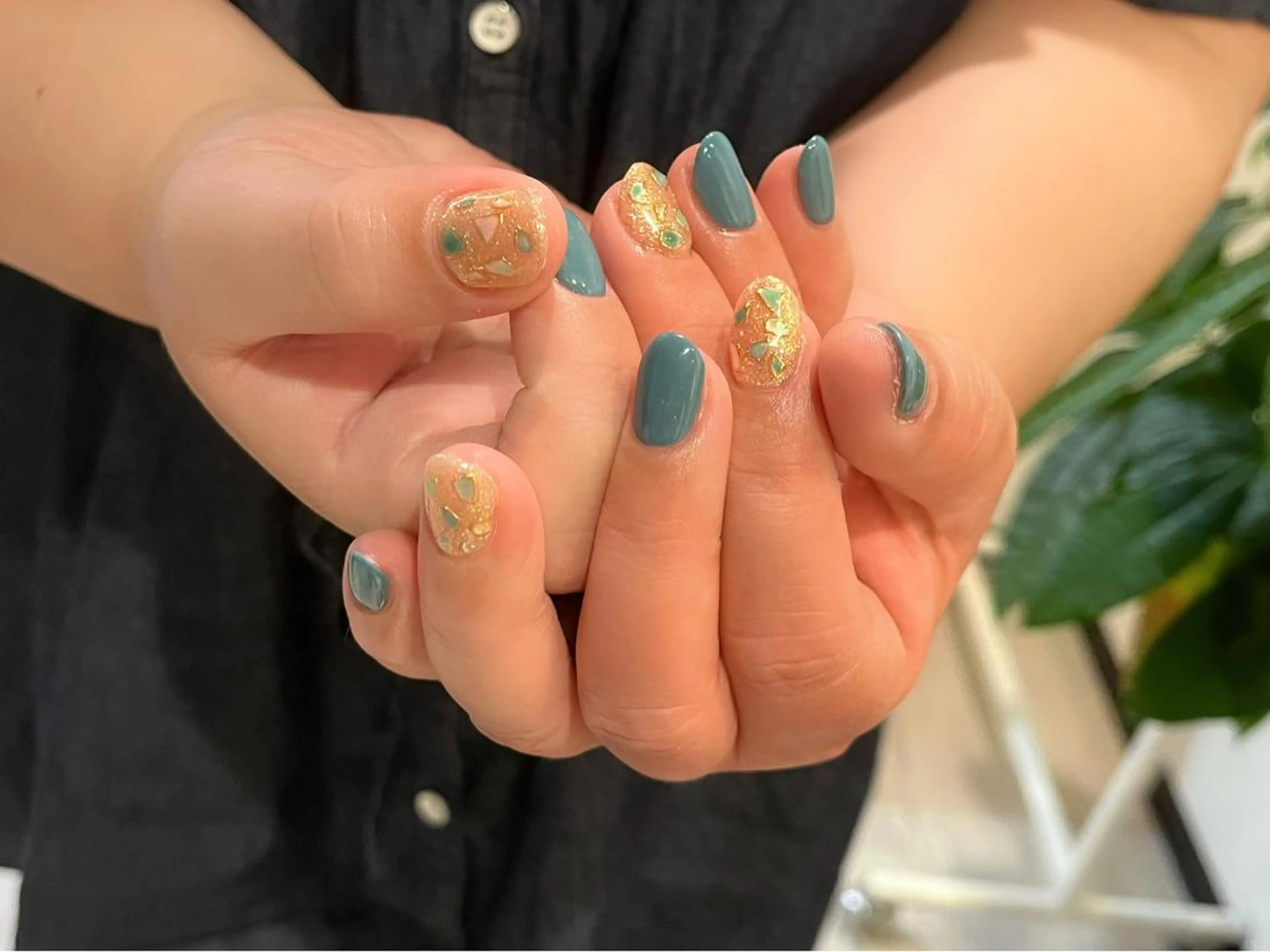 ネイル ハンドネイル Protea ❁⃘*.ﾟ清家 美穂のネイルデザイン