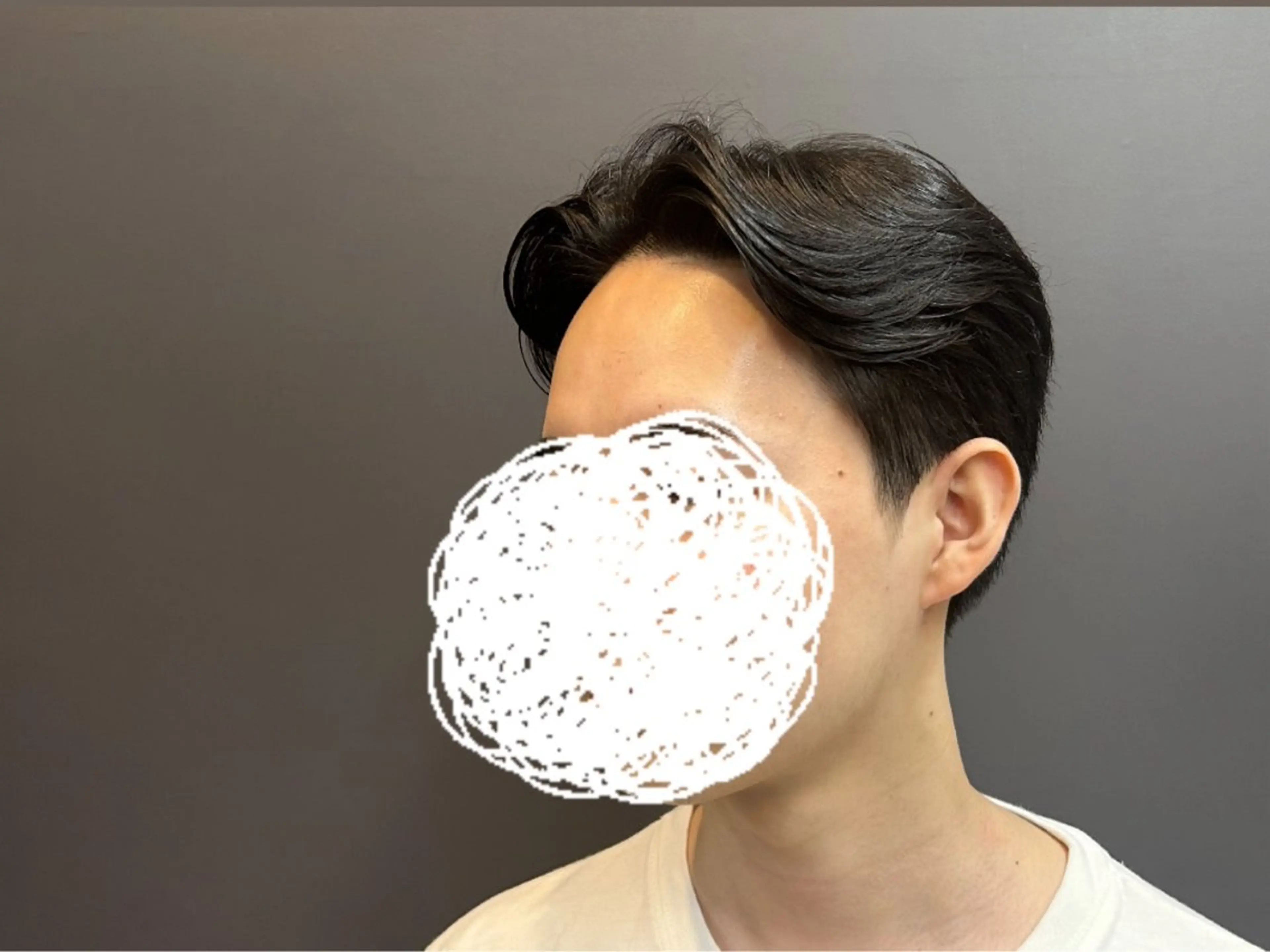 セットをあまりしない方へおすすめナチュラルセンターパートの写真