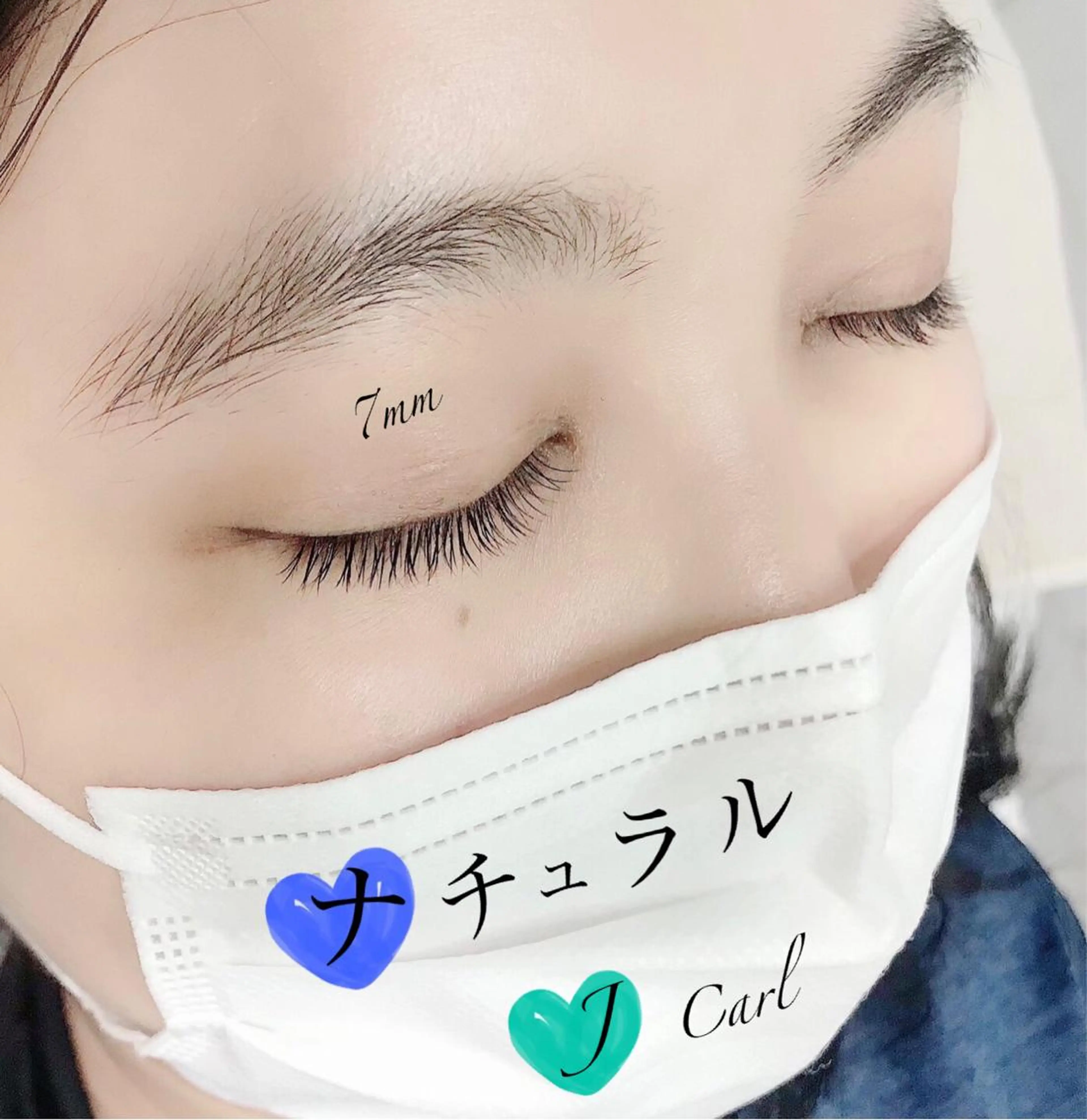 セミロング マツエク・マツパ フラットラッシュ Jカール ナチュラル eyelash presh yukaのマツエク・マツパデザイン
