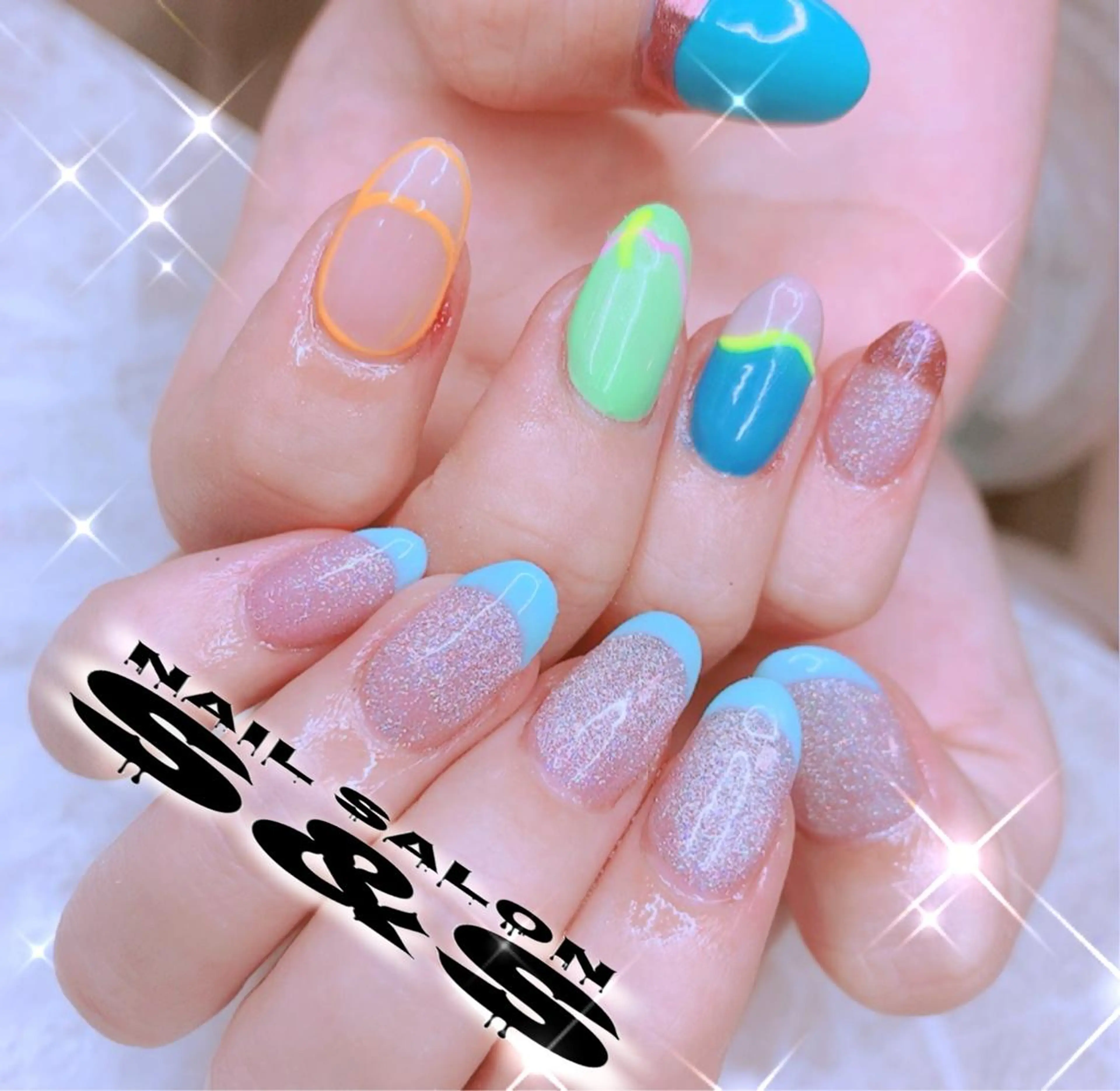 ネイル 長さ出し メンズネイル 持ち込み スカルプネイル S&S 村田小百合のネイルデザイン