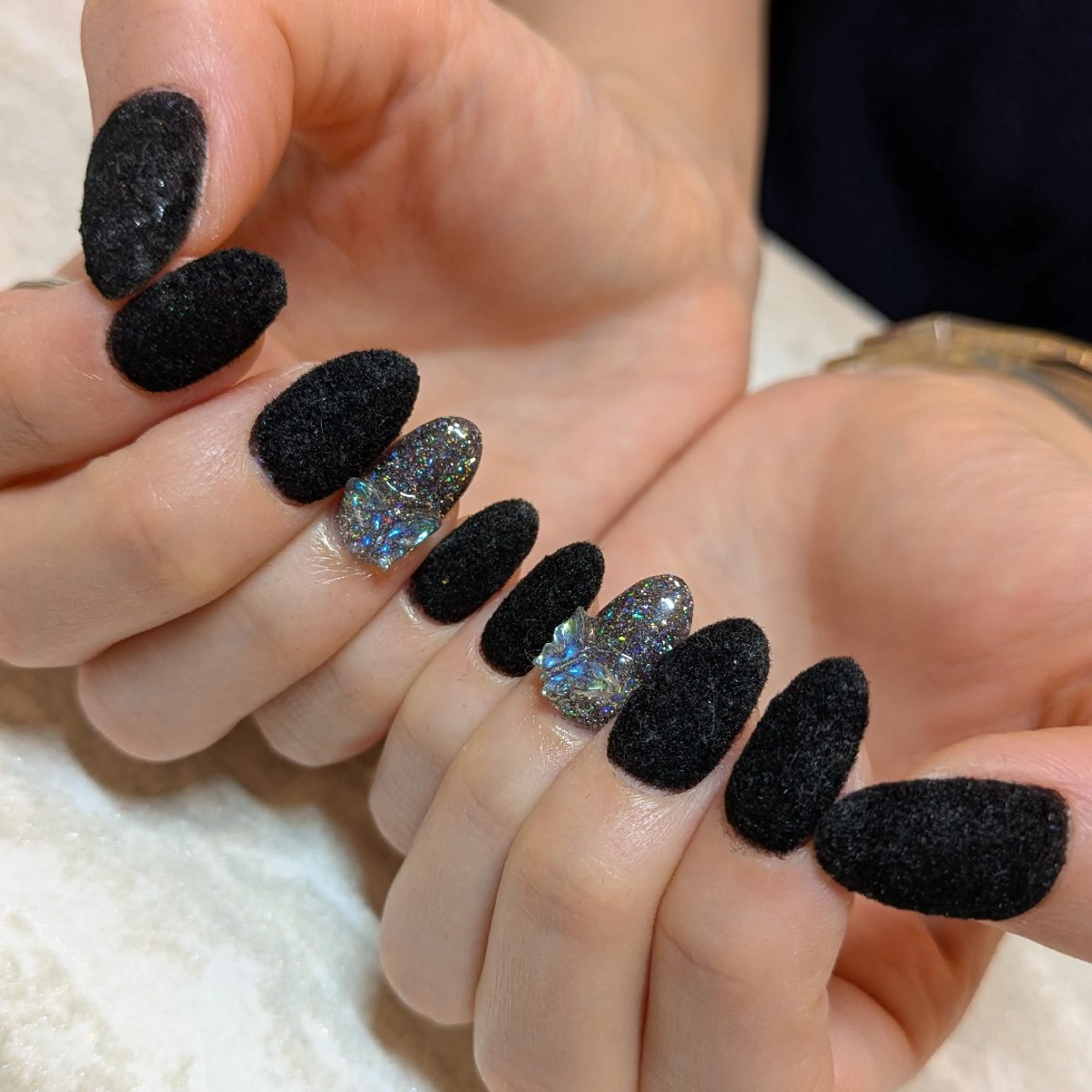 ネイル 冬ネイル ジェヌインネイル 河内のネイルデザイン