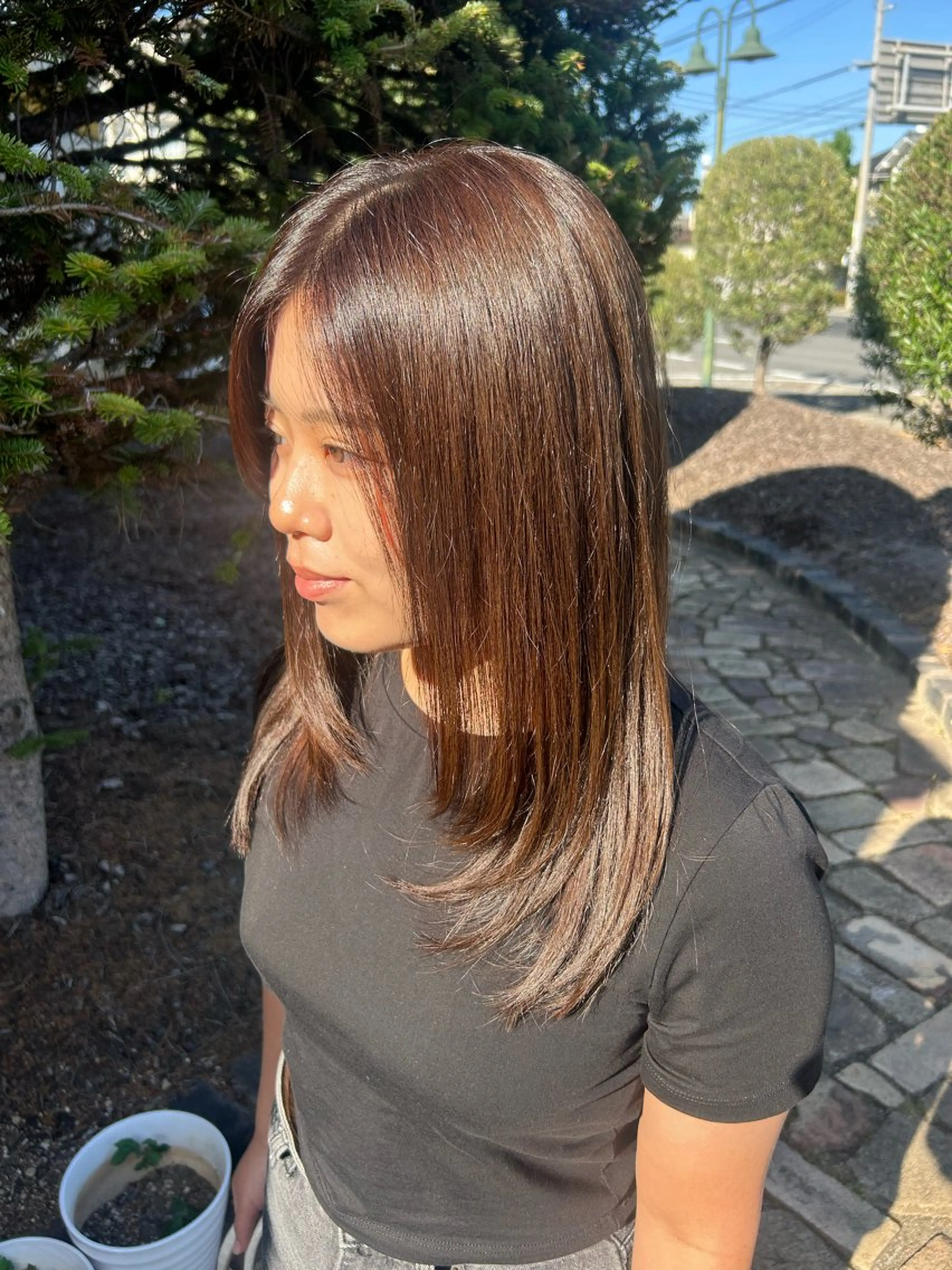 ロング レイヤーカット ヘアルームflat・ Rena🌼ྀིのヘアスタイル