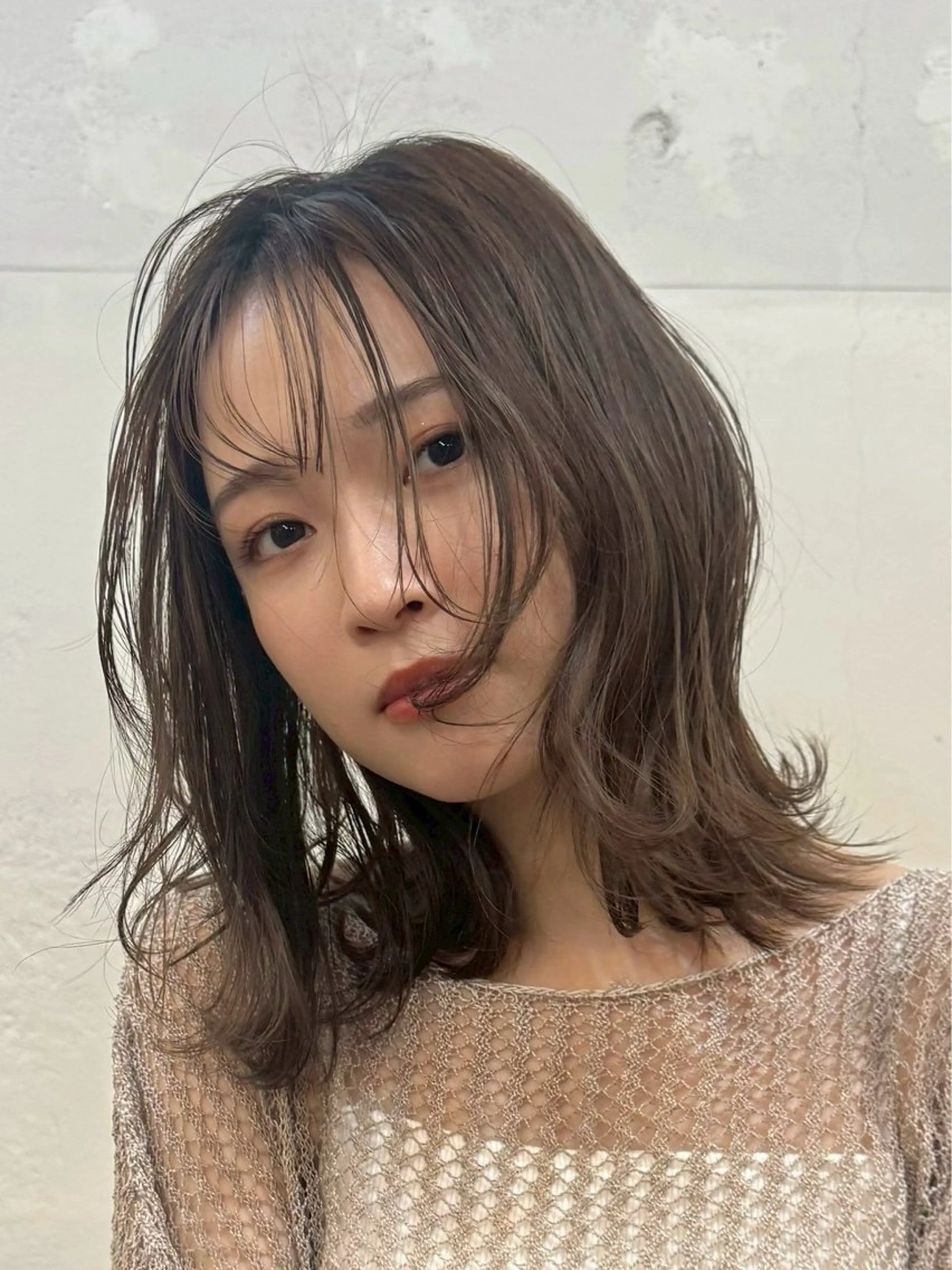 ミディアム カット ヘアカラー new open Farbeのヘアスタイル