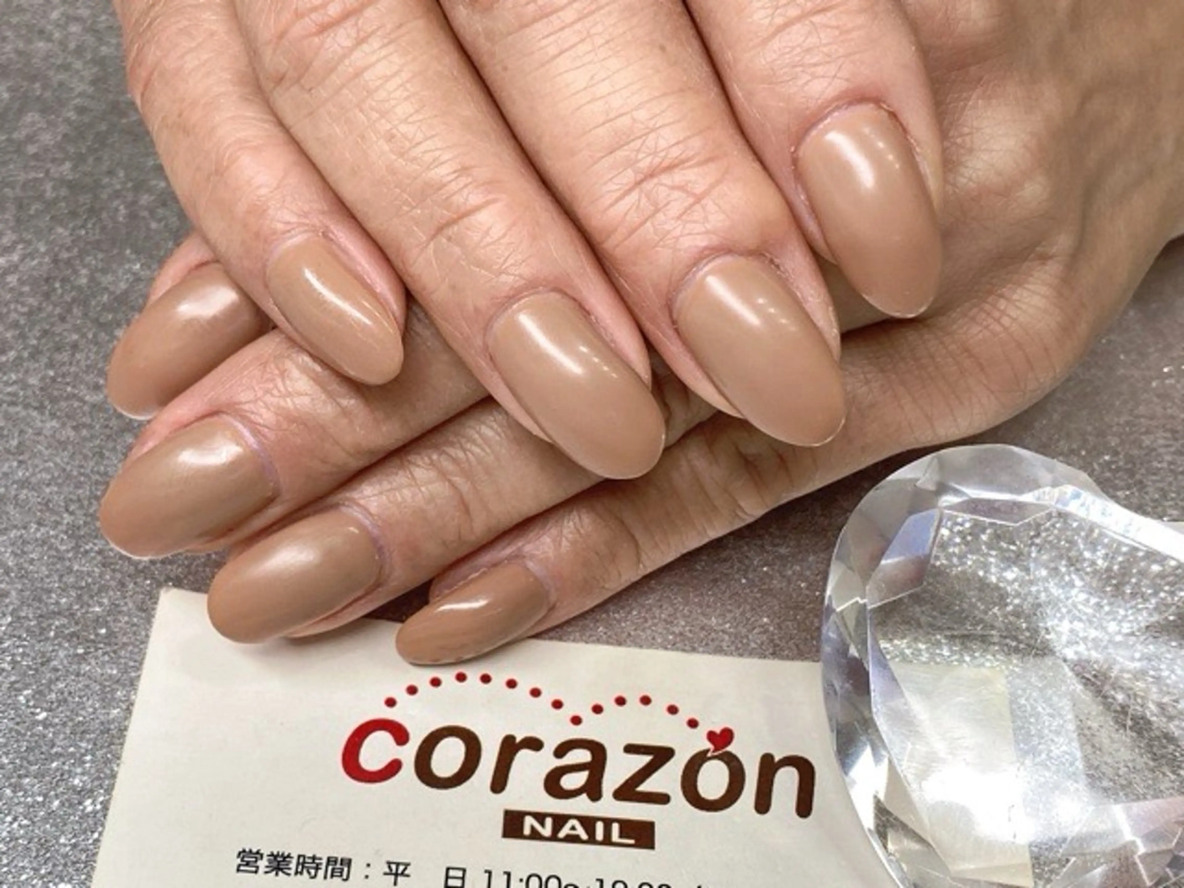 ネイル ジェルネイル ワンカラーネイル ハンドネイル corazon所属・ネイリスト aicoのネイルデザイン