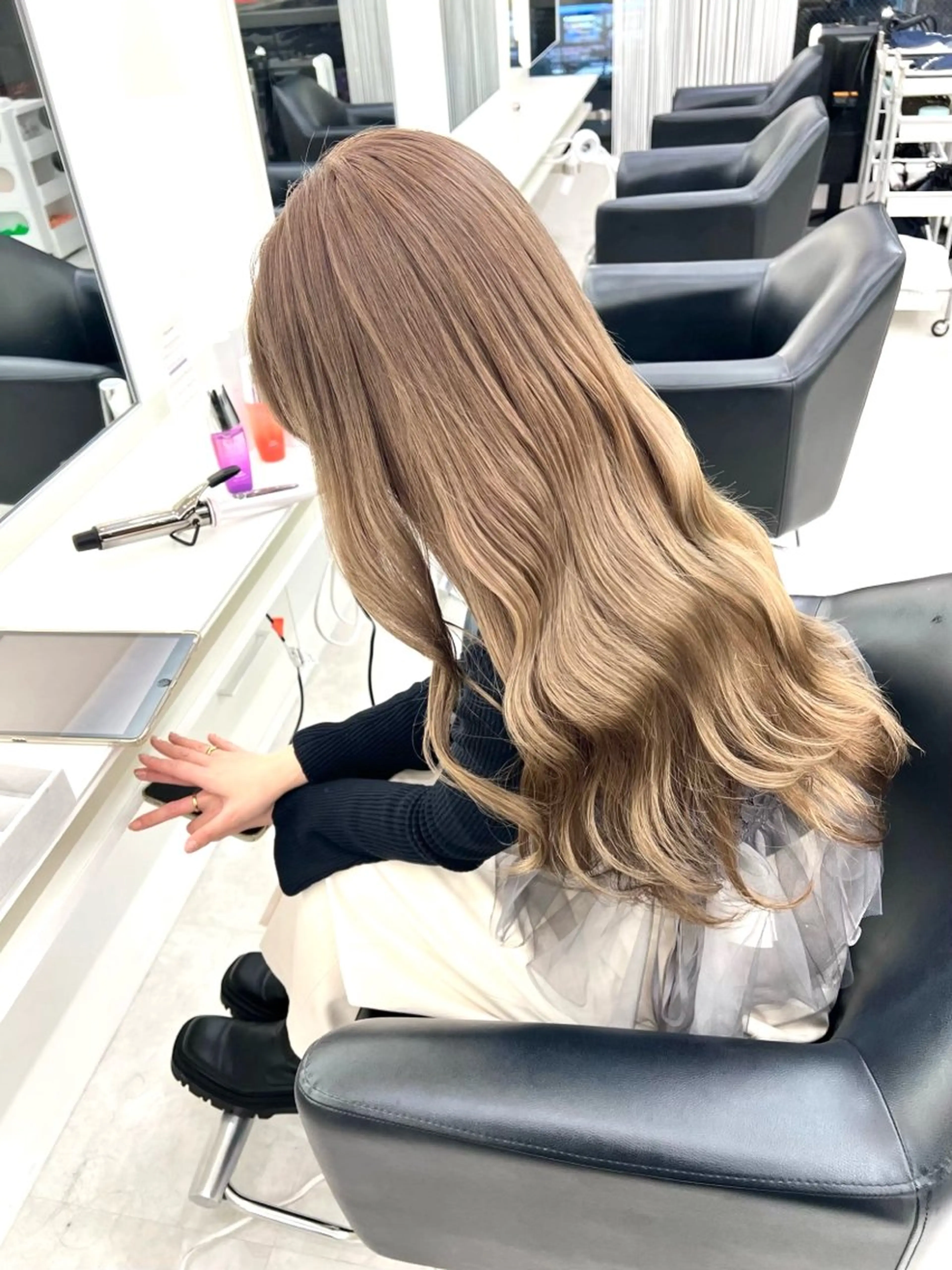 ロング カラー ヘアカラー Parve  Mix 🫧梶川虹のヘアスタイル