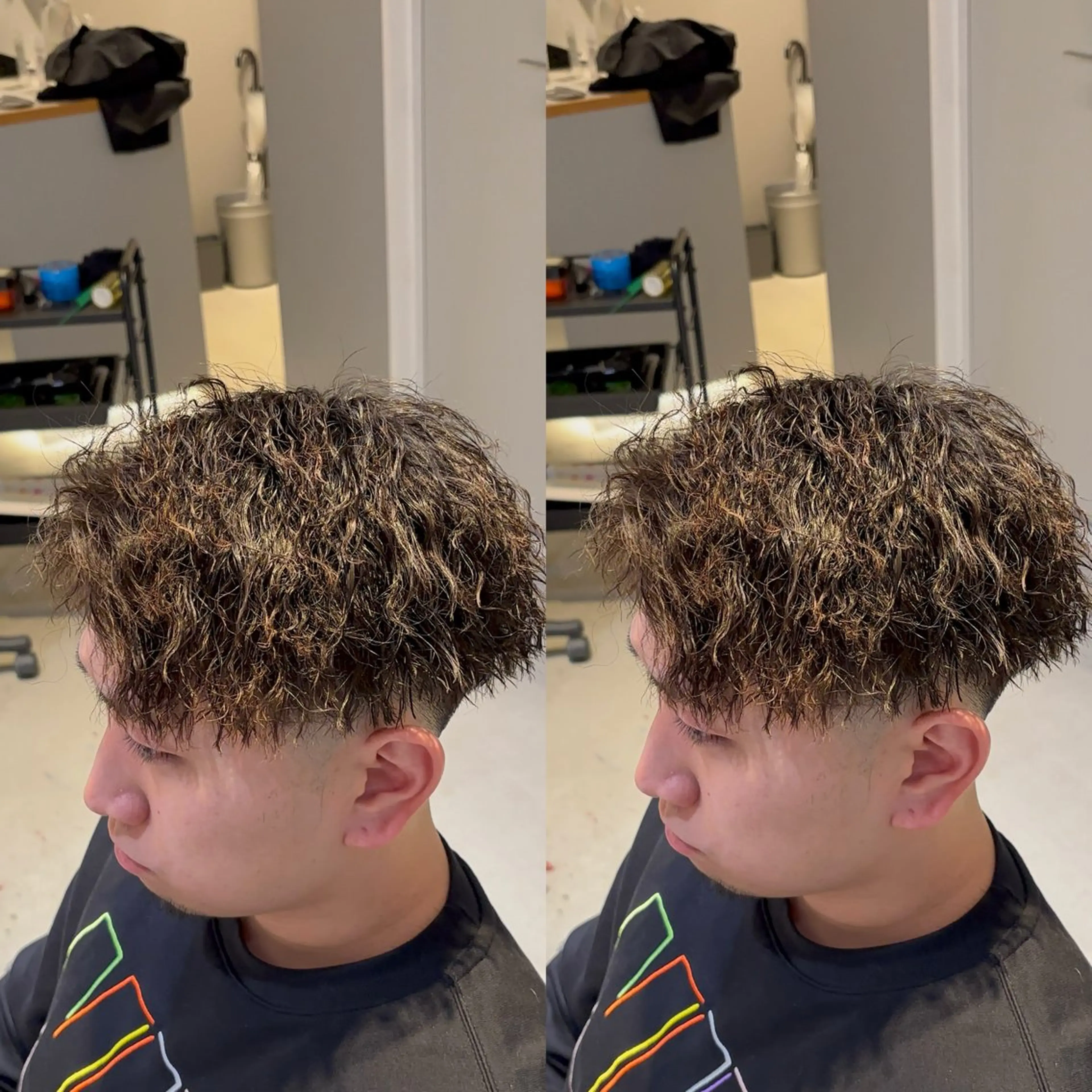 パーマ メンズ パーマ 石黒 龍大のヘアスタイル