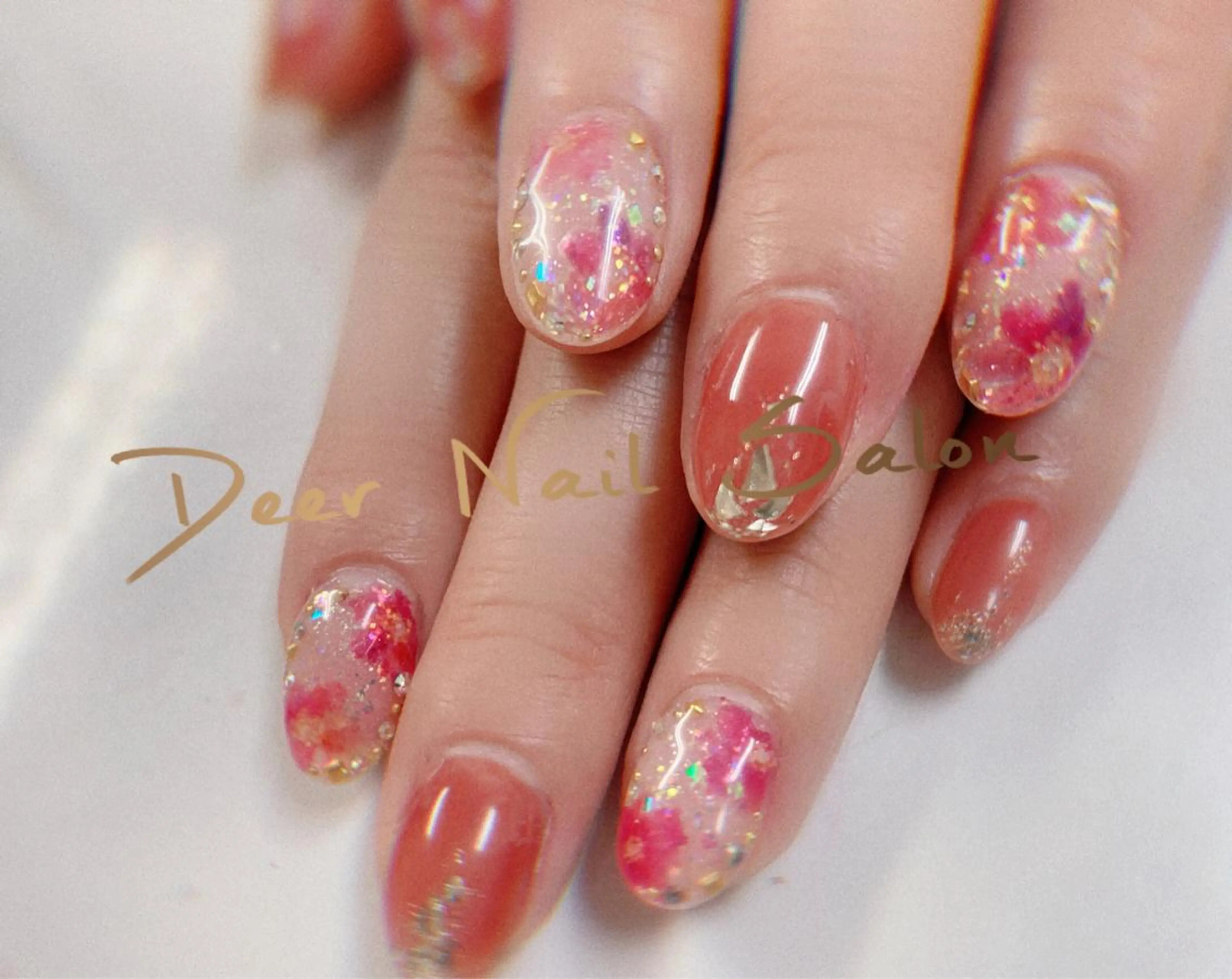 ネイル ハンドネイル Peachy 🍑のネイルデザイン