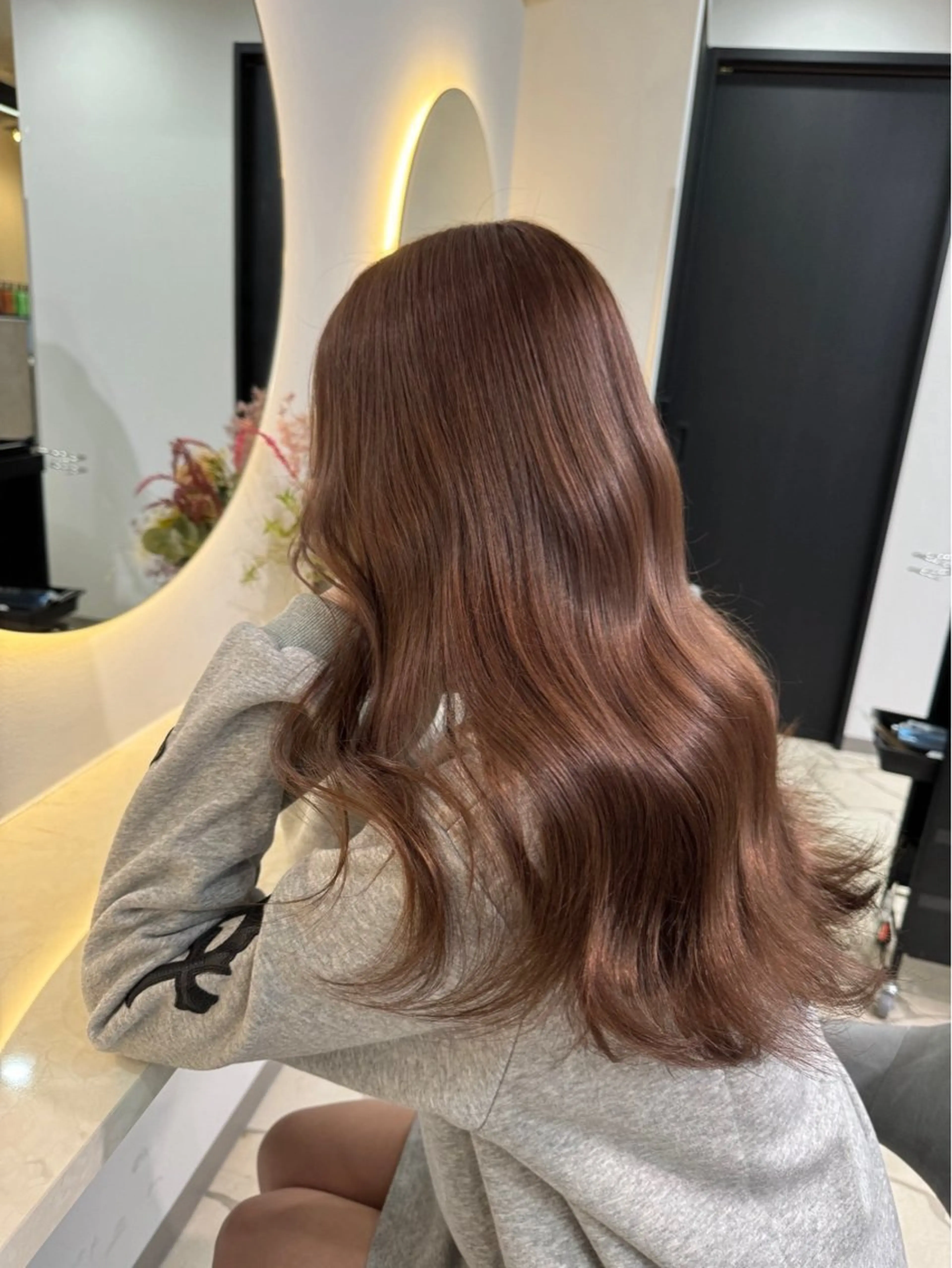 セミロング カラー ヘアカラー lapis マリナのヘアスタイル