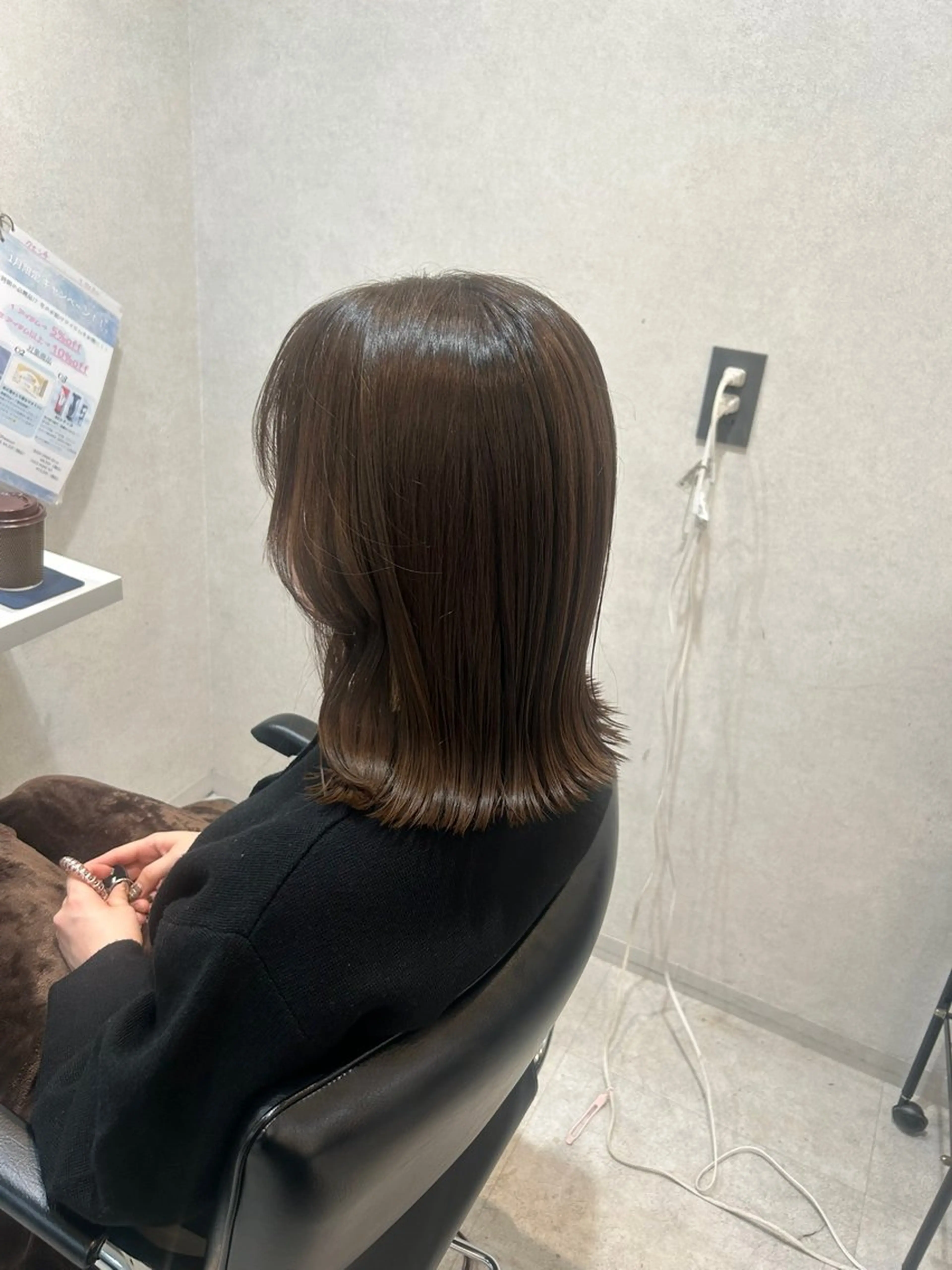 セミロング くびれヘア 柔らかい縮毛矯正/ ボブ/北林のヘアスタイル