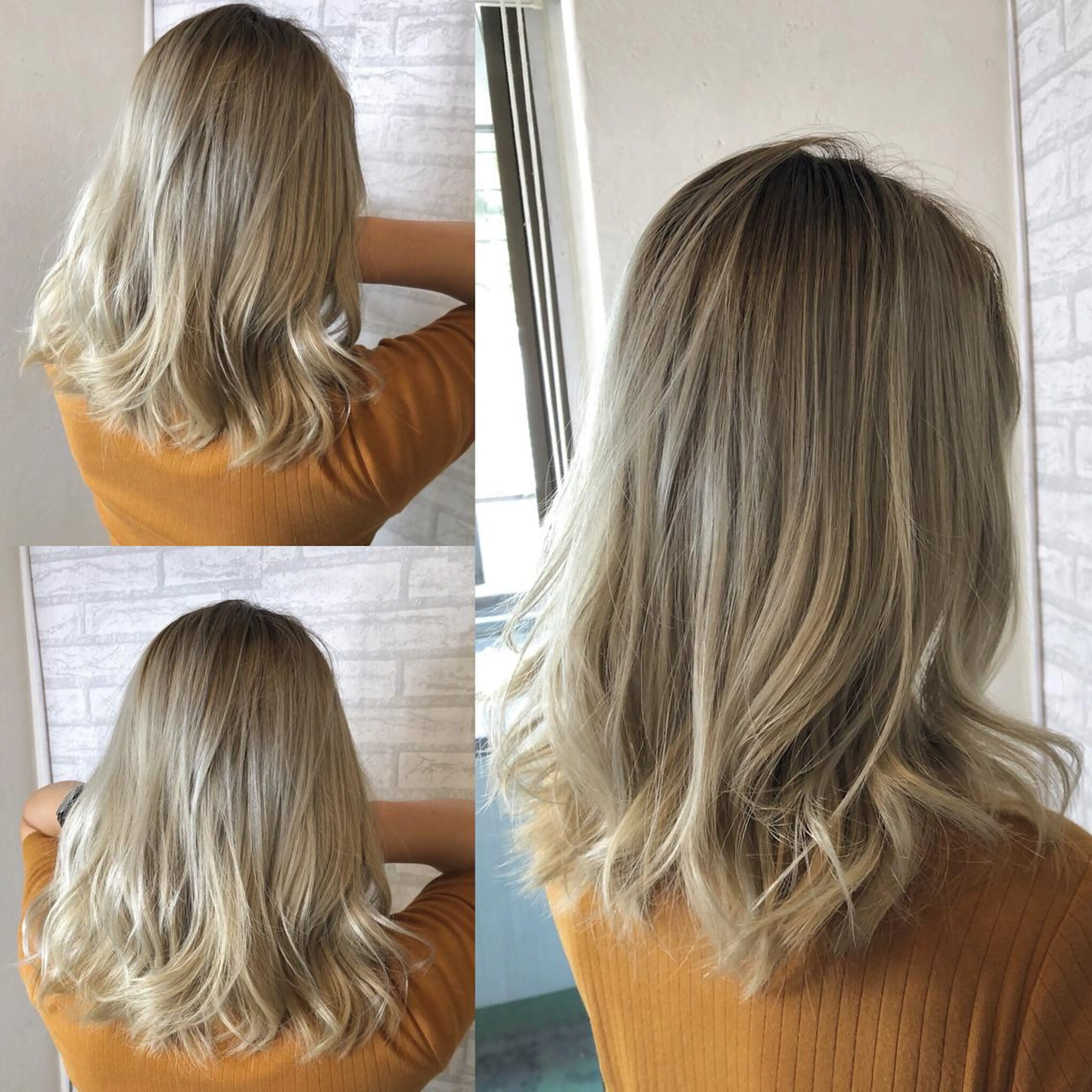 ミディアム カラー ブリーチ カット ヘアカラー トリートメント JIL BLAN 京都のヘアスタイル